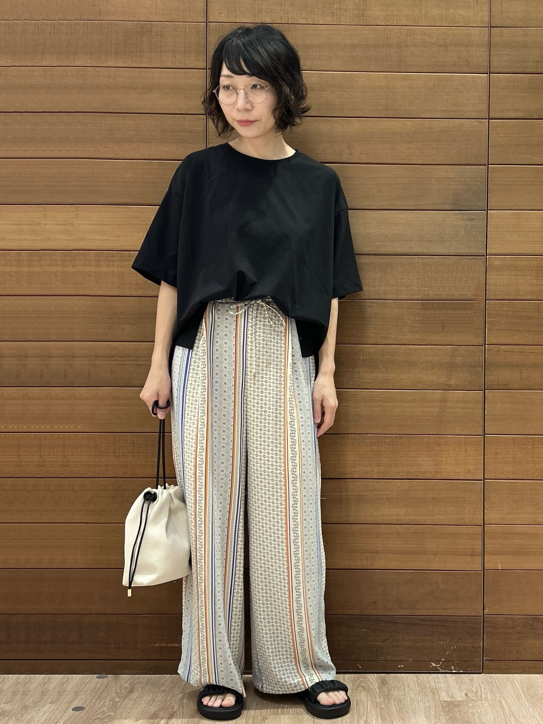 ゆうあさんの「OPAQUE.CLIP｜【接触冷感】リラクシーカットソー《洗濯機OK》」を使ったコーディネート