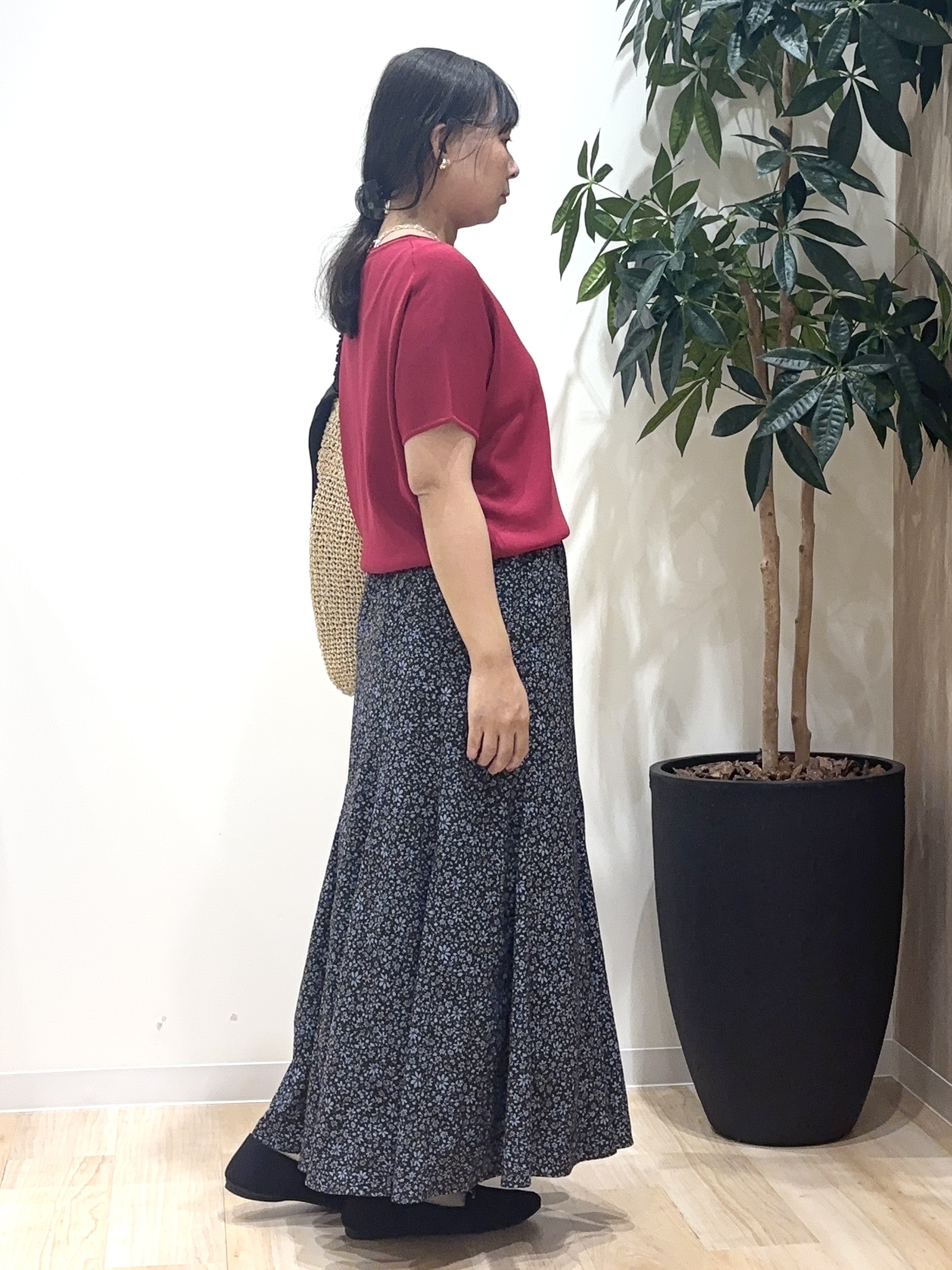 miraiさんの「grove｜【シリーズ累計36万枚！名品ニット】やわらかドライタッチ ドルマンニット」を使ったコーディネート