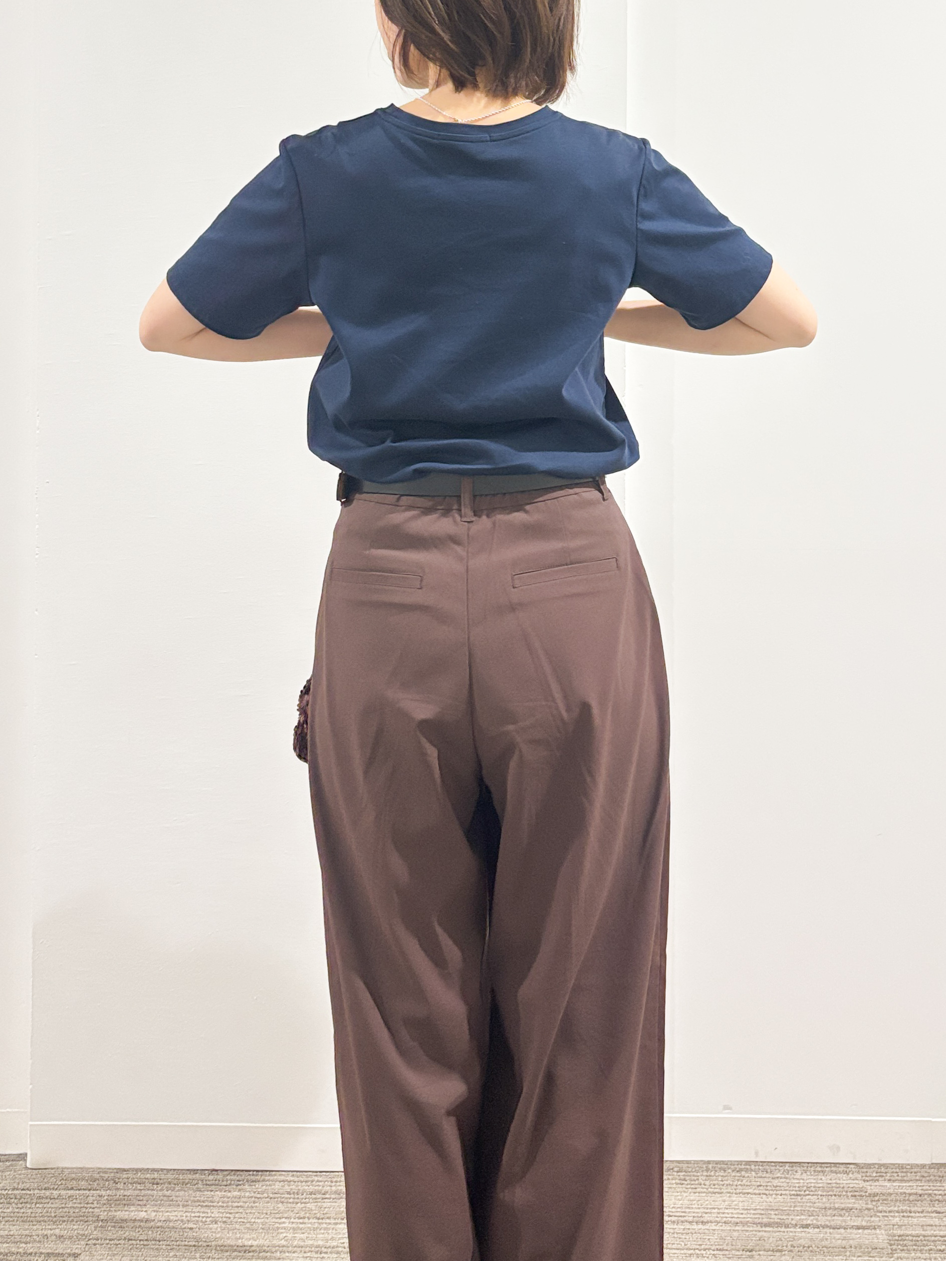 kumiさんの「OPAQUE.CLIP｜オーガニックコットン混ベーシックTシャツ【洗濯機OK】《SS～LL》」を使ったコーディネート