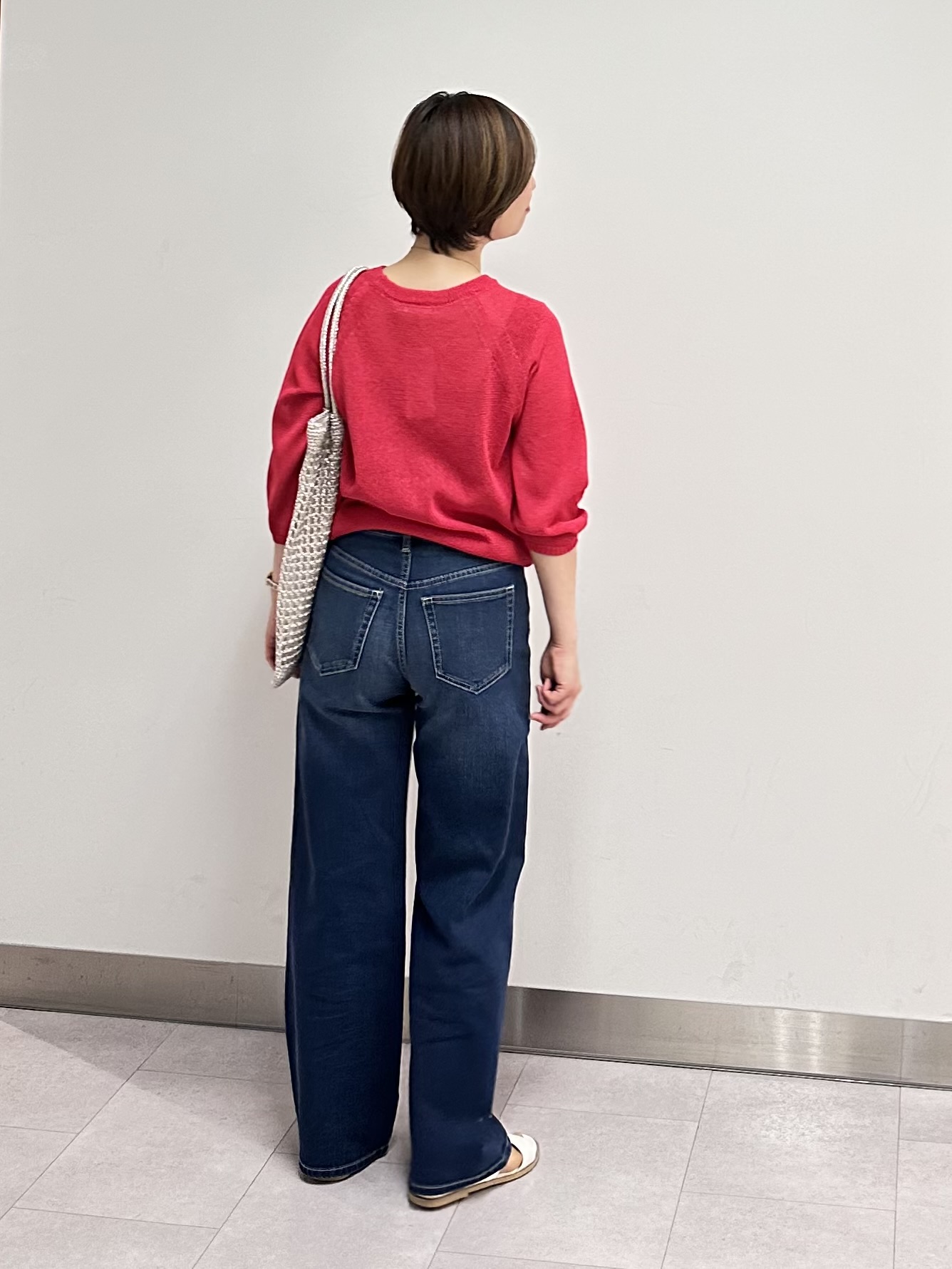 みなこさんの「UNTITLED｜【洗える/ゆったり】クルーネックドライニット」を使ったコーディネート