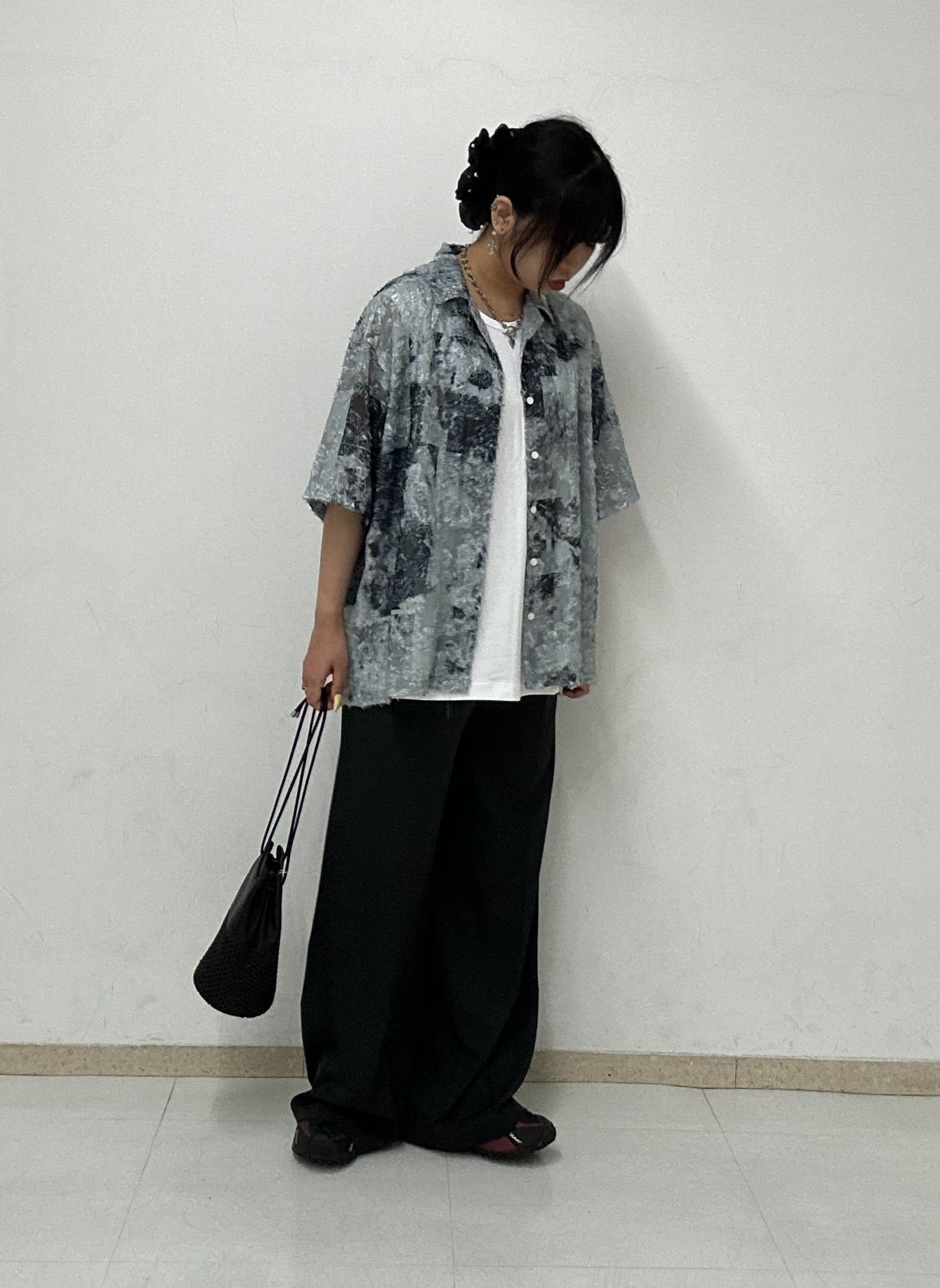 MANAさんの「tk.TAKEO KIKUCHI｜【UVカット／接触冷感】スムースシルケット ノースリーブカットソー」を使ったコーディネート
