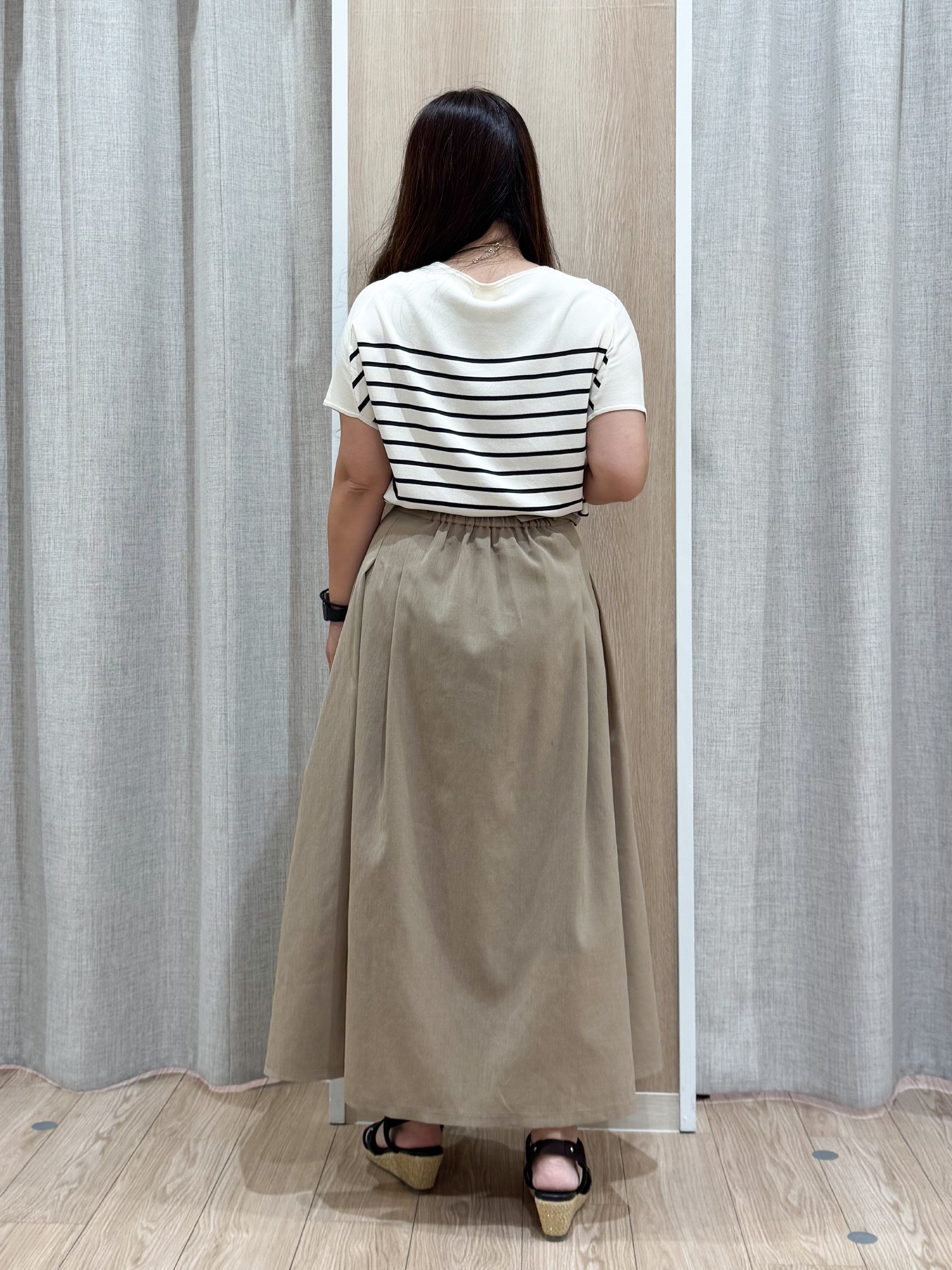 sachiさんの「grove｜【シリーズ累計36万枚！名品ニット】やわらかドライタッチ ドルマンニット」を使ったコーディネート