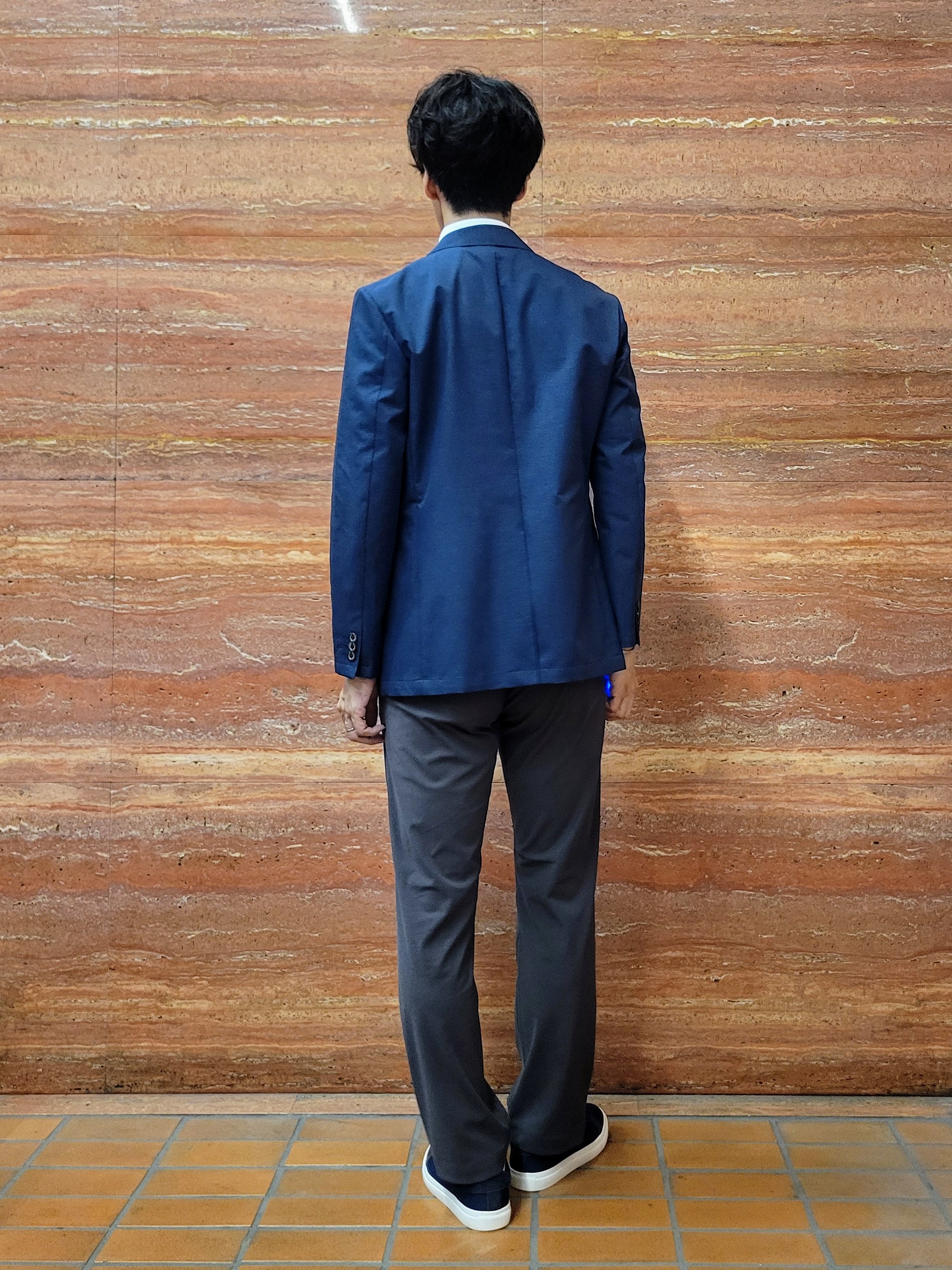 piroyaさんの「TAKEO KIKUCHI｜【抗菌防臭】COOL DOTS（R）ドビープリント ジャケット」を使ったコーディネート