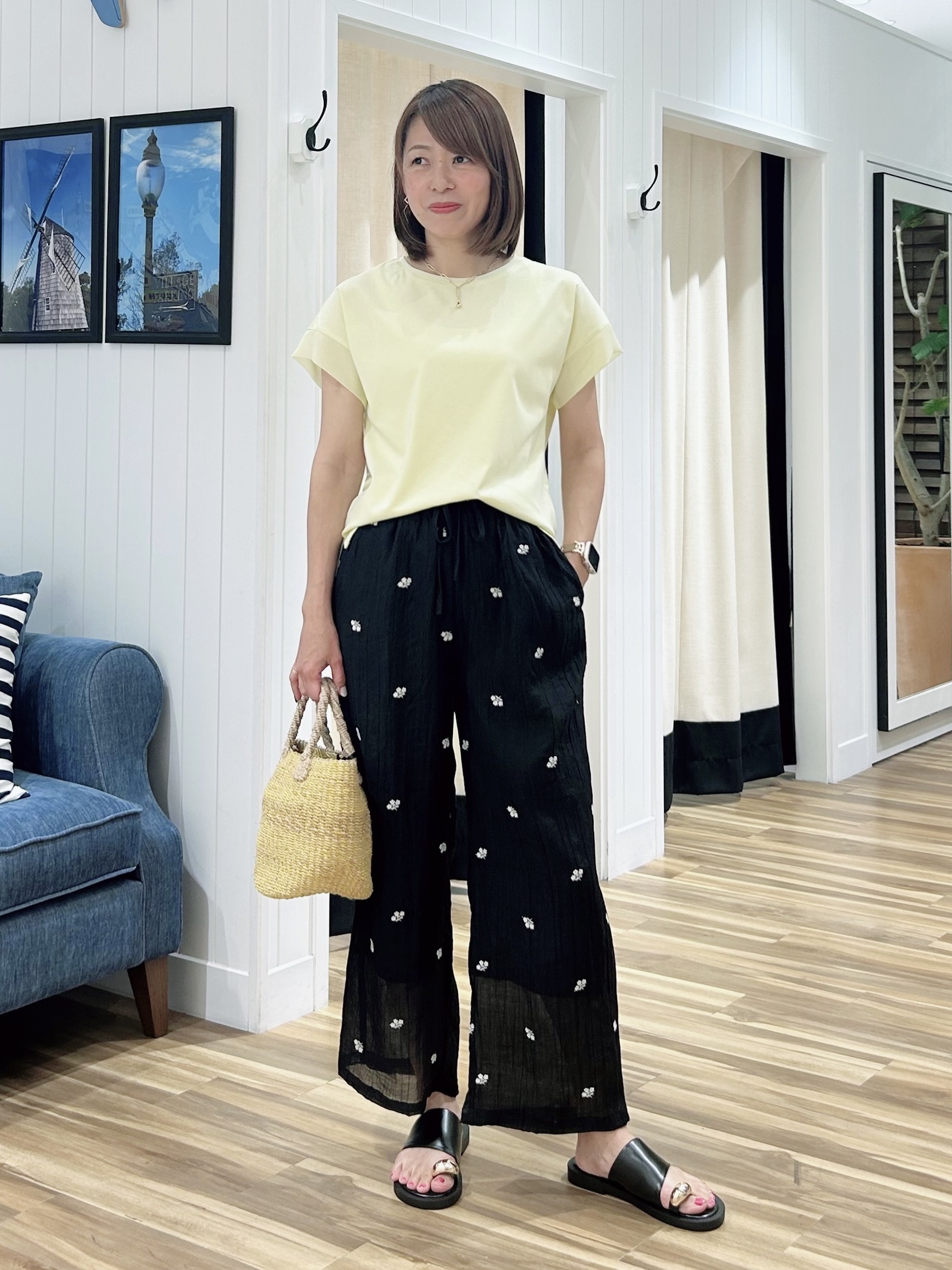 ☆SATO☆さんの「Dessin｜【UVカット/接触冷感】美光沢カットソー」を使ったコーディネート