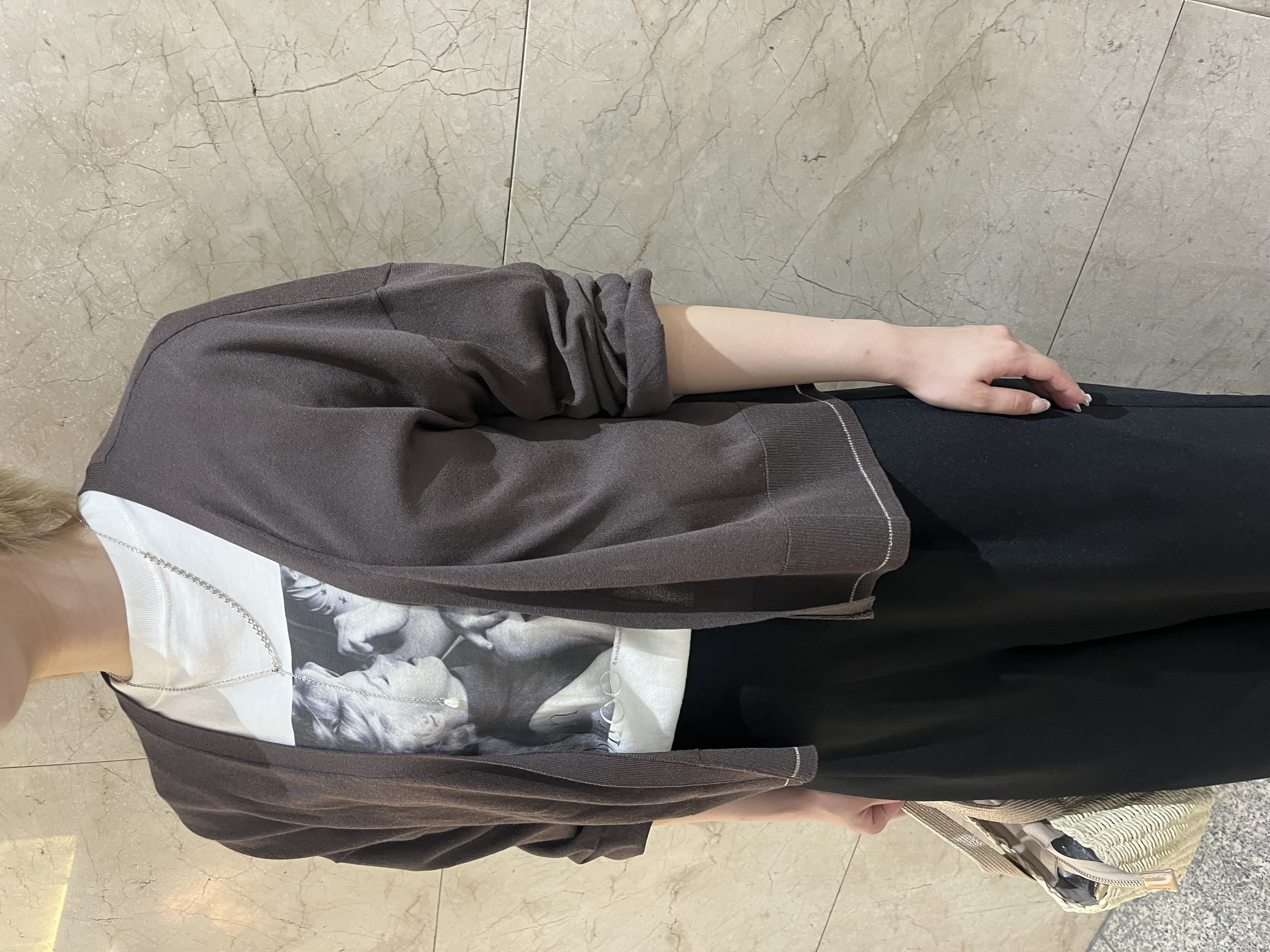 まひるさんの「index｜【接触冷感】シアーショートトッパーカーディガン《洗濯機OK／抗ピル》」を使ったコーディネート