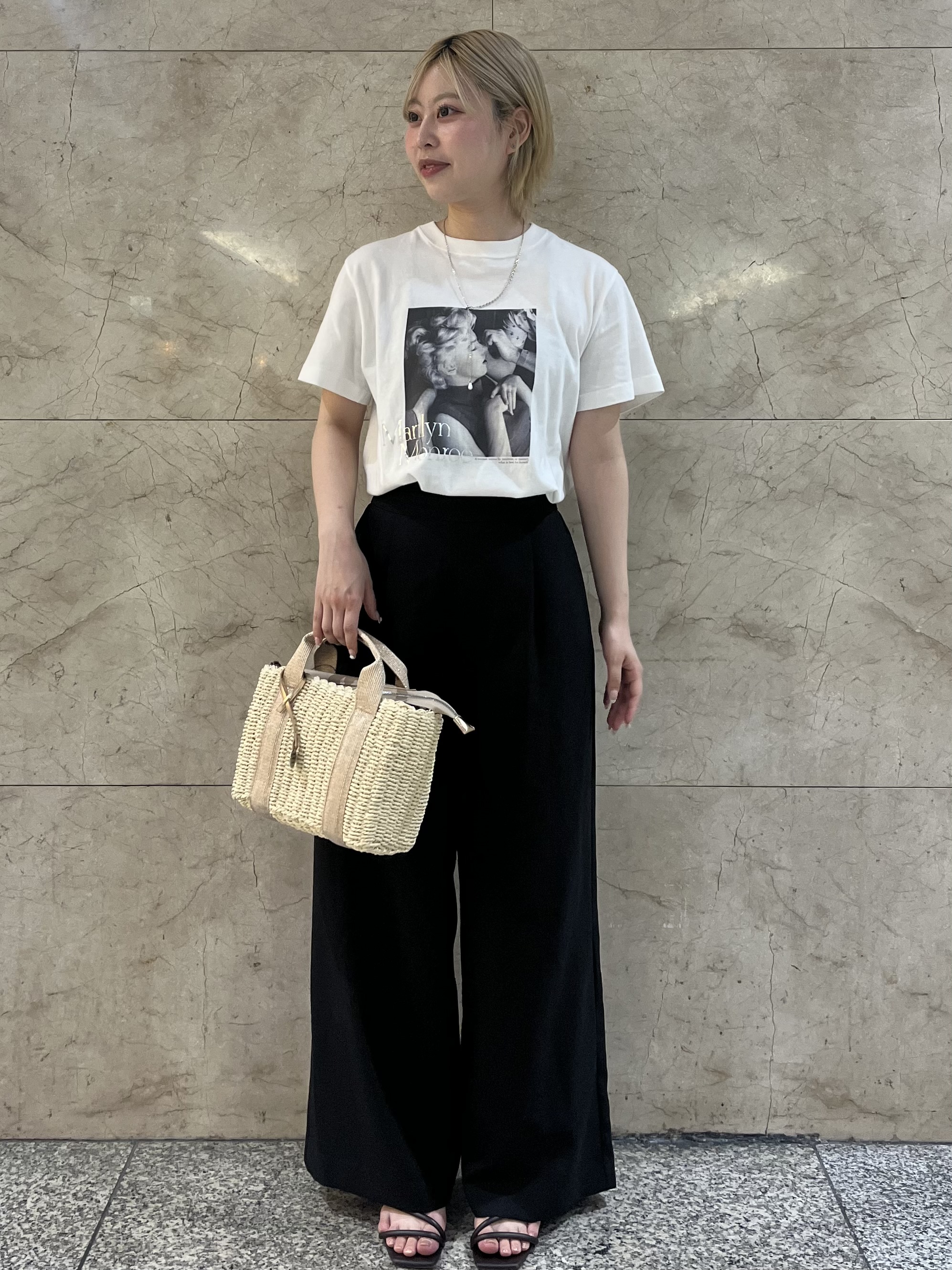 まひるさんの「index｜マリリン・モンロー/アソートＴシャツ【洗濯機ＯＫ】」を使ったコーディネート