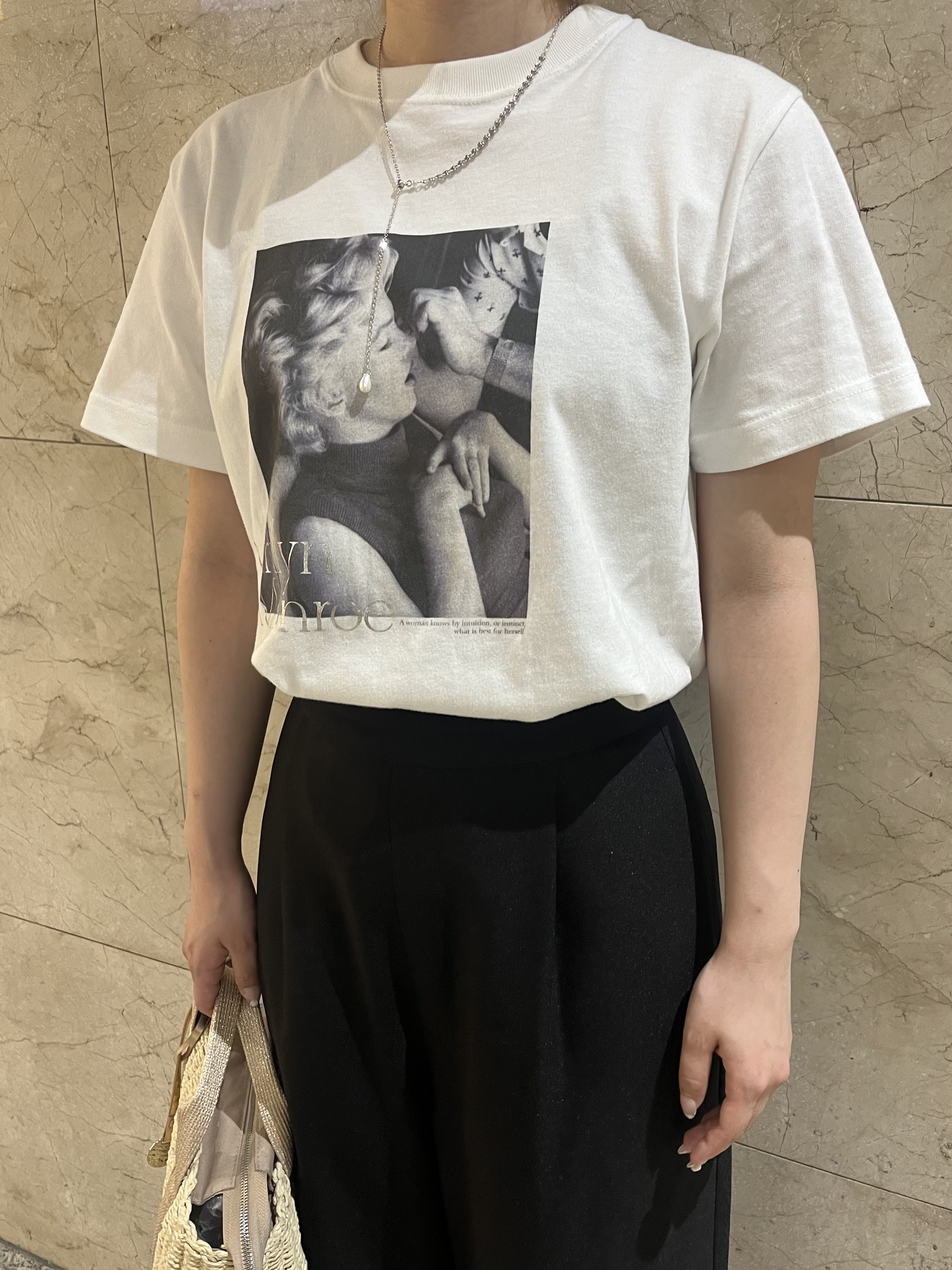 まひるさんの「index｜マリリン・モンロー/アソートＴシャツ【洗濯機ＯＫ】」を使ったコーディネート