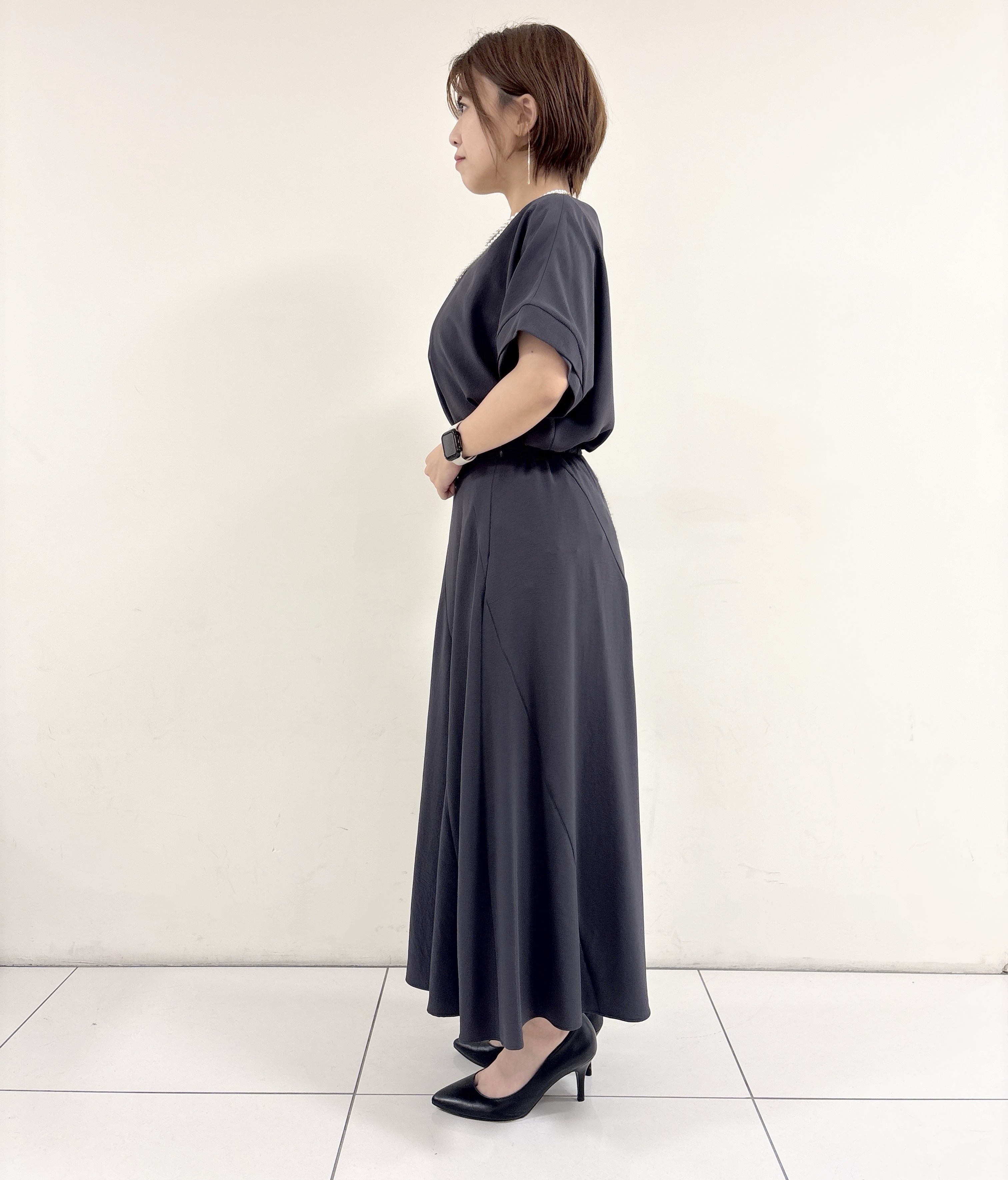 ayumiさんの「UNTITLED｜【セットアップ可/UVカット/前後2WAY】リラクシーフレンチスリーブブラウス」を使ったコーディネート