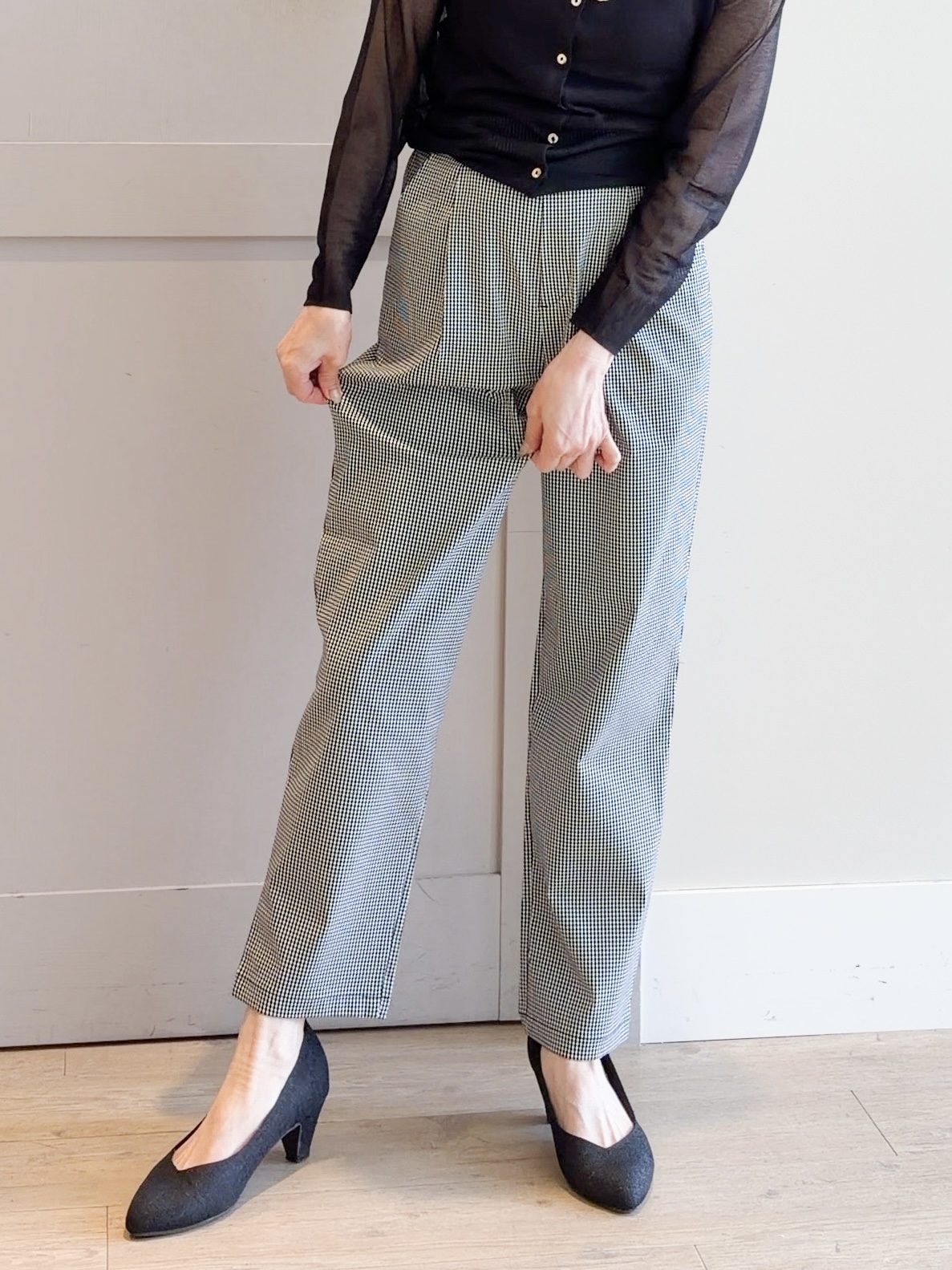 yamakoさんの「grove｜高評価！【洗える/名品】大人の透け感、シアーカーディガン」を使ったコーディネート