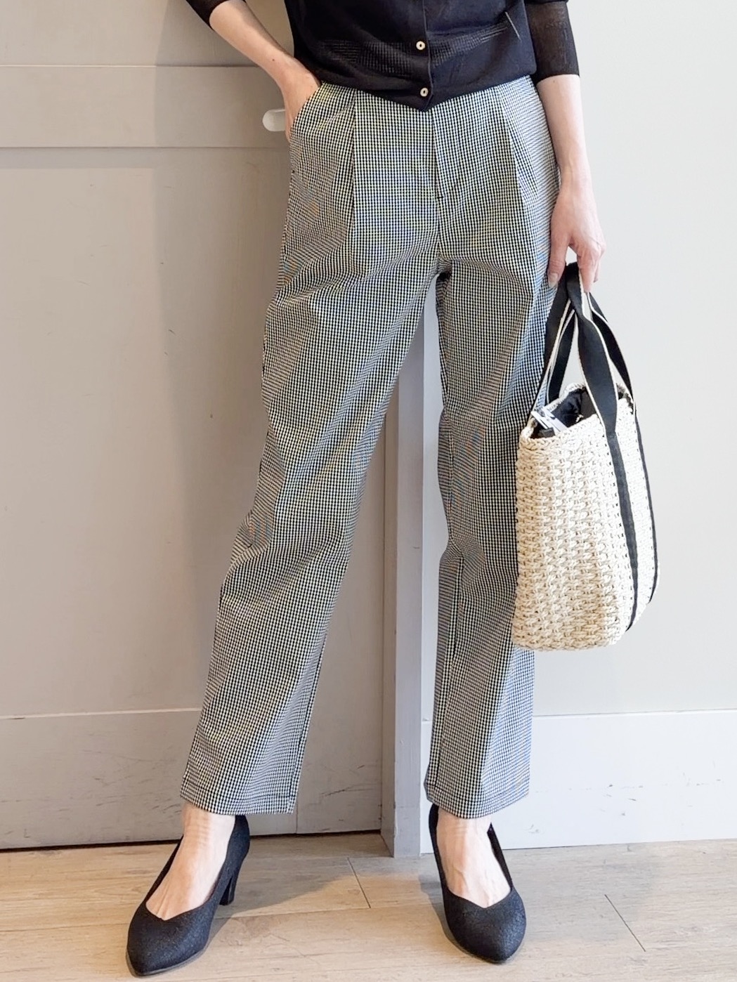 yamakoさんの「grove｜高評価！【洗える/名品】大人の透け感、シアーカーディガン」を使ったコーディネート
