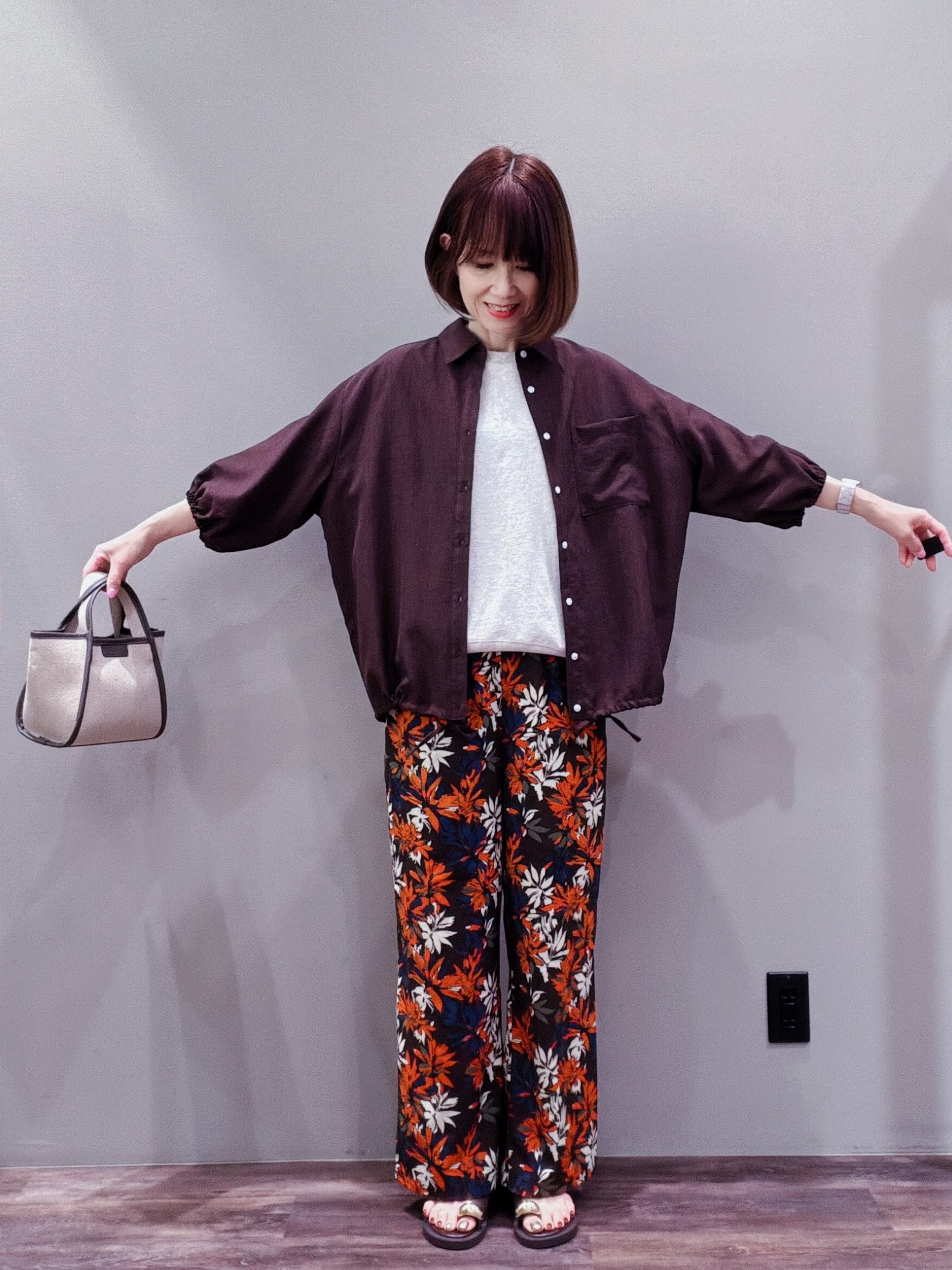 Satoさんの「Dessin｜【洗える】ミニ裏毛ドルマンスリーブプルオーバー」を使ったコーディネート