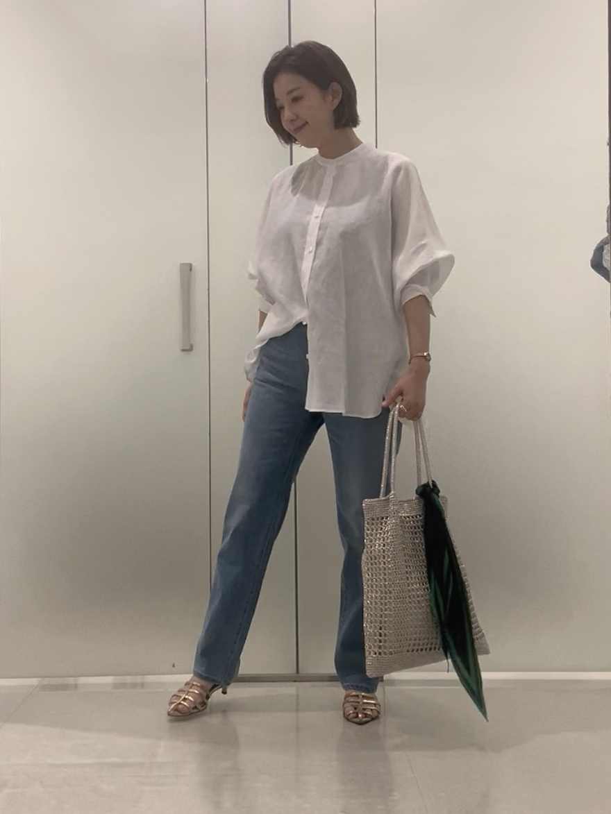 まどかさんの「UNTITLED｜【麻100】リネンドルマンシャツ」を使ったコーディネート