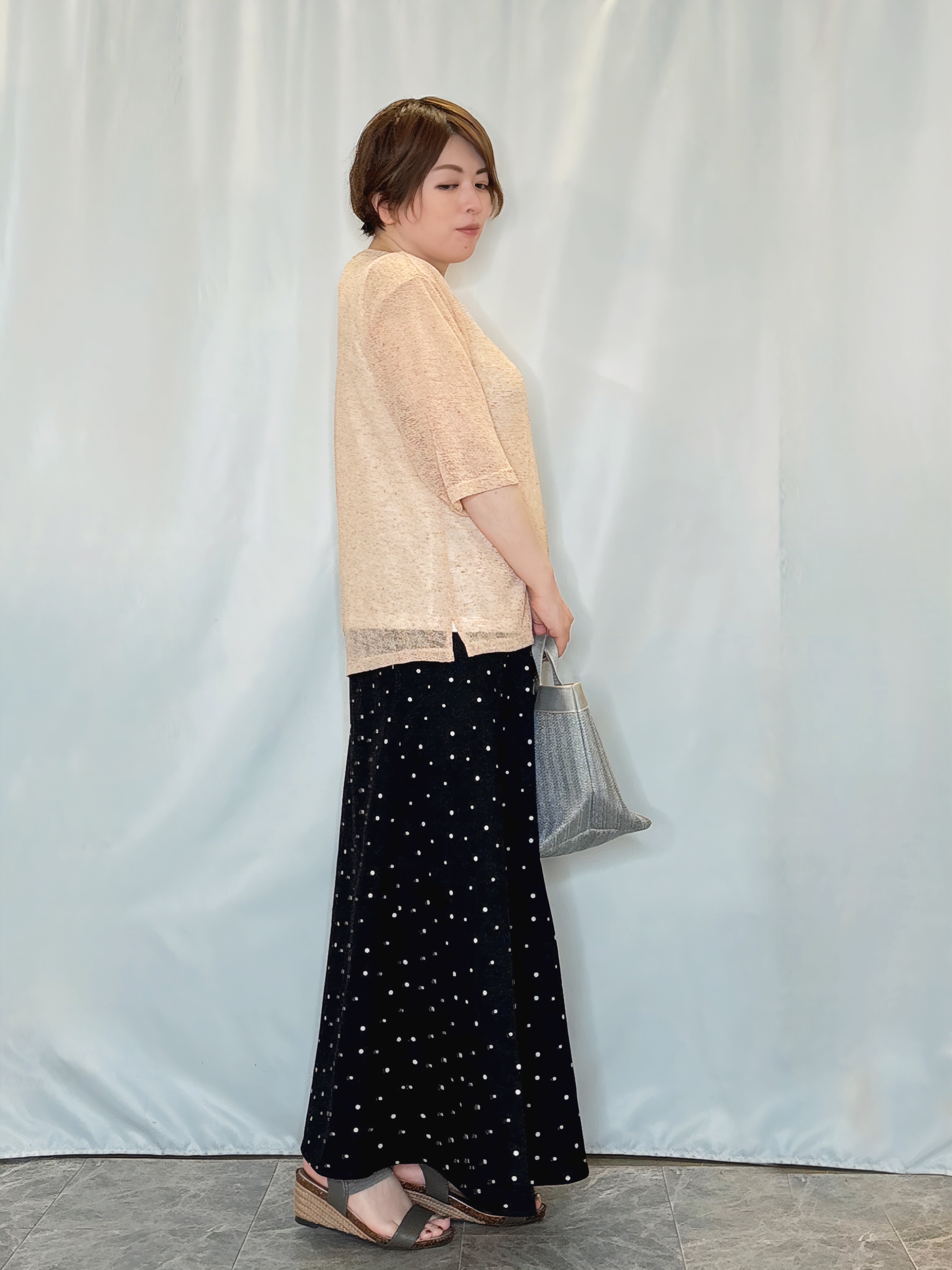 たみさんの「SHOO･LA･RUE｜【2点セット】メランジシアートップス&times;タンクトップセット」を使ったコーディネート