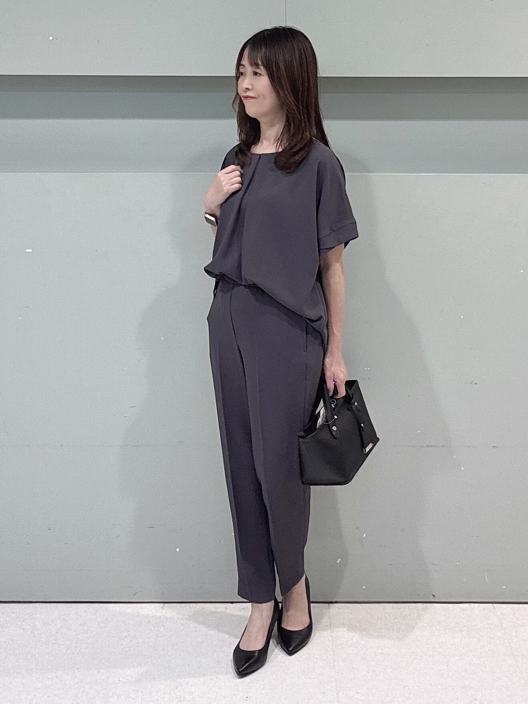 makiさんの「UNTITLED｜◆【セットアップ可/接触冷感/通気性】ドライシアーダブルジャケット」を使ったコーディネート