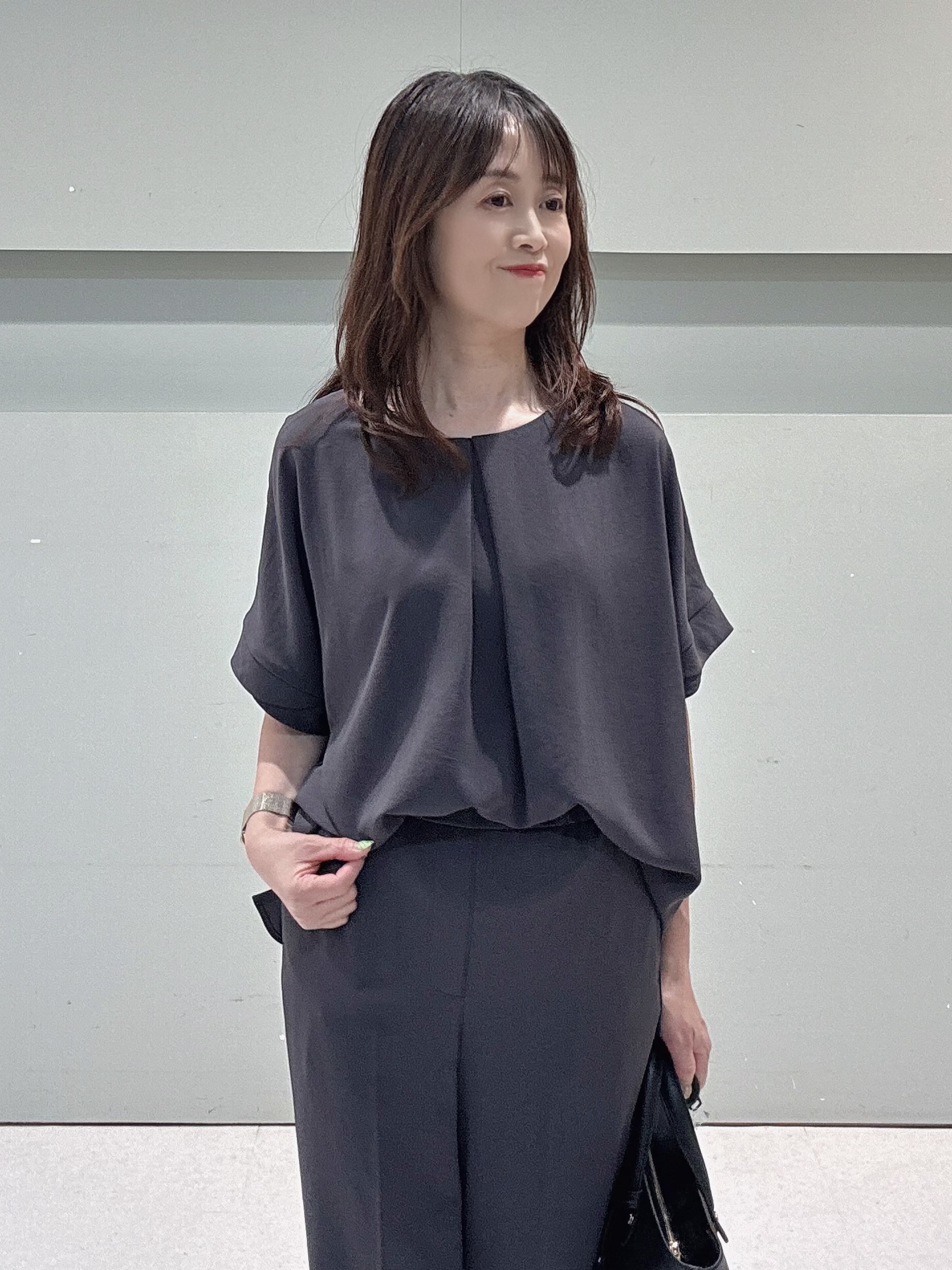 makiさんの「UNTITLED｜◆【セットアップ可/接触冷感/通気性】ドライシアーダブルジャケット」を使ったコーディネート