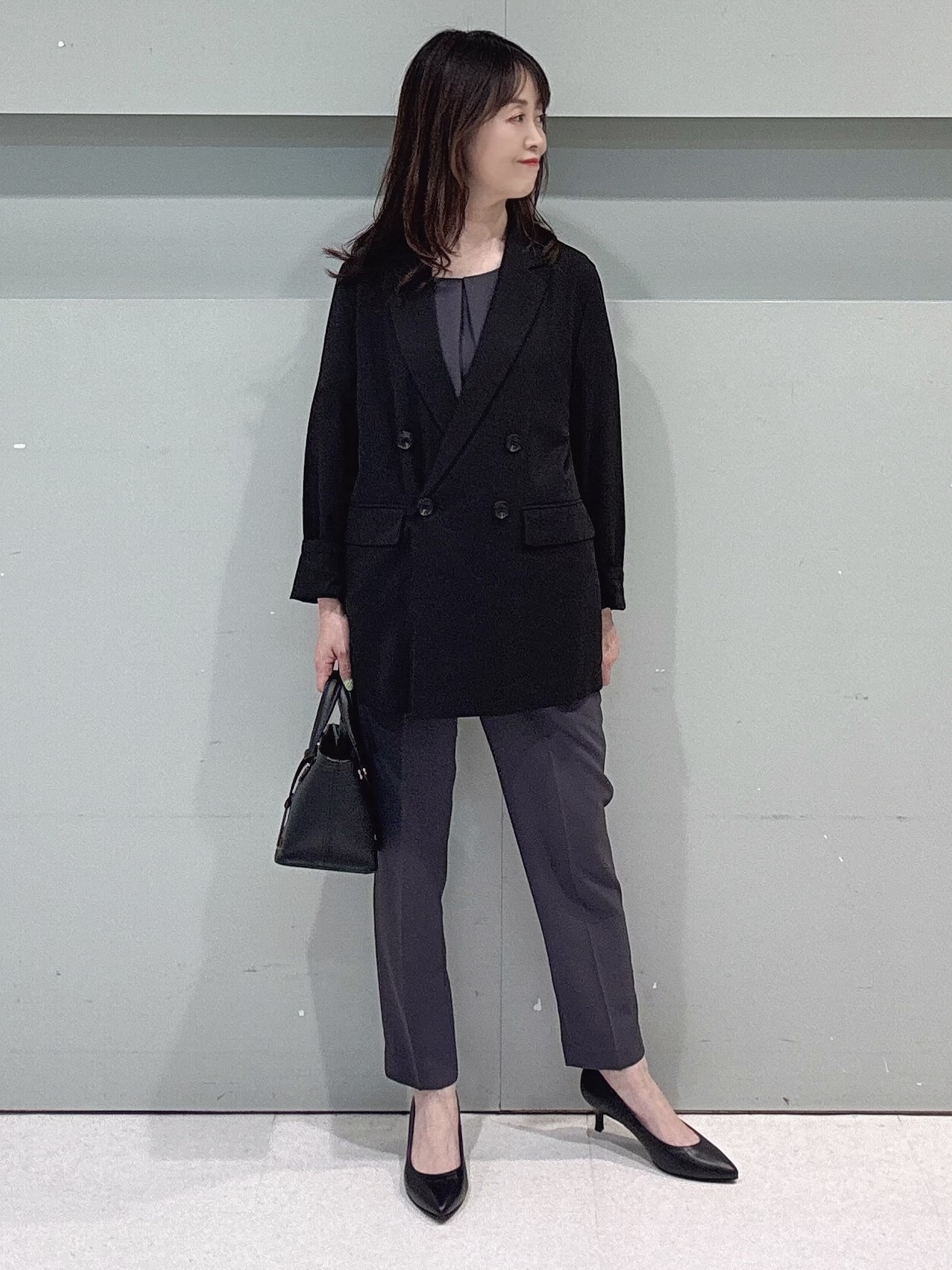 makiさんの「UNTITLED｜◆【セットアップ可/接触冷感/通気性】ドライシアーダブルジャケット」を使ったコーディネート