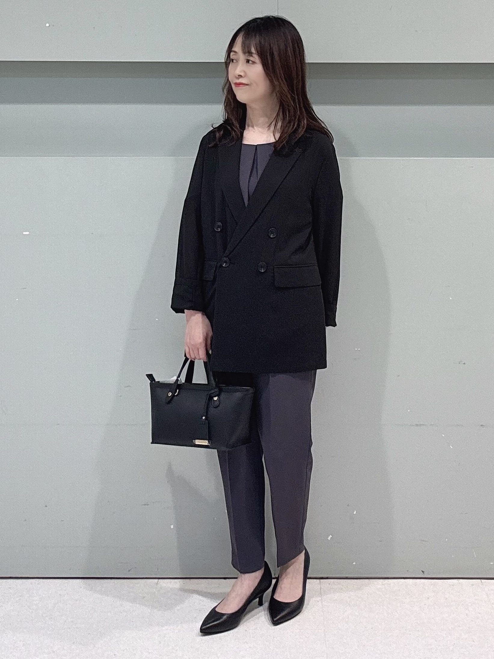 makiさんの「UNTITLED｜◆【セットアップ可/接触冷感/通気性】ドライシアーダブルジャケット」を使ったコーディネート