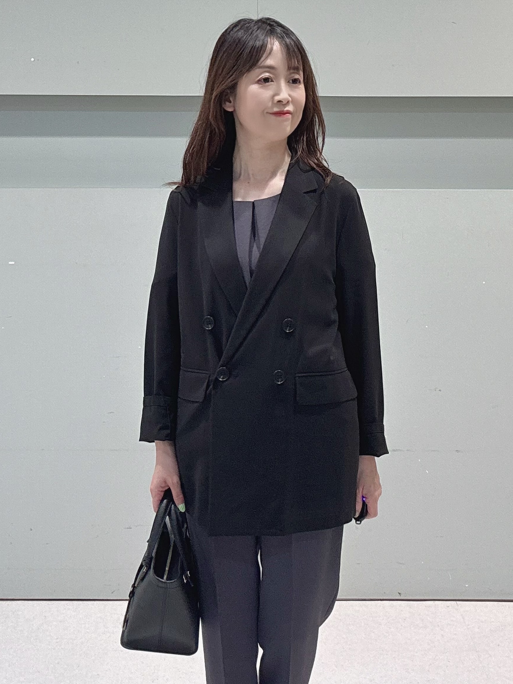 makiさんの「UNTITLED｜◆【セットアップ可/接触冷感/通気性】ドライシアーダブルジャケット」を使ったコーディネート