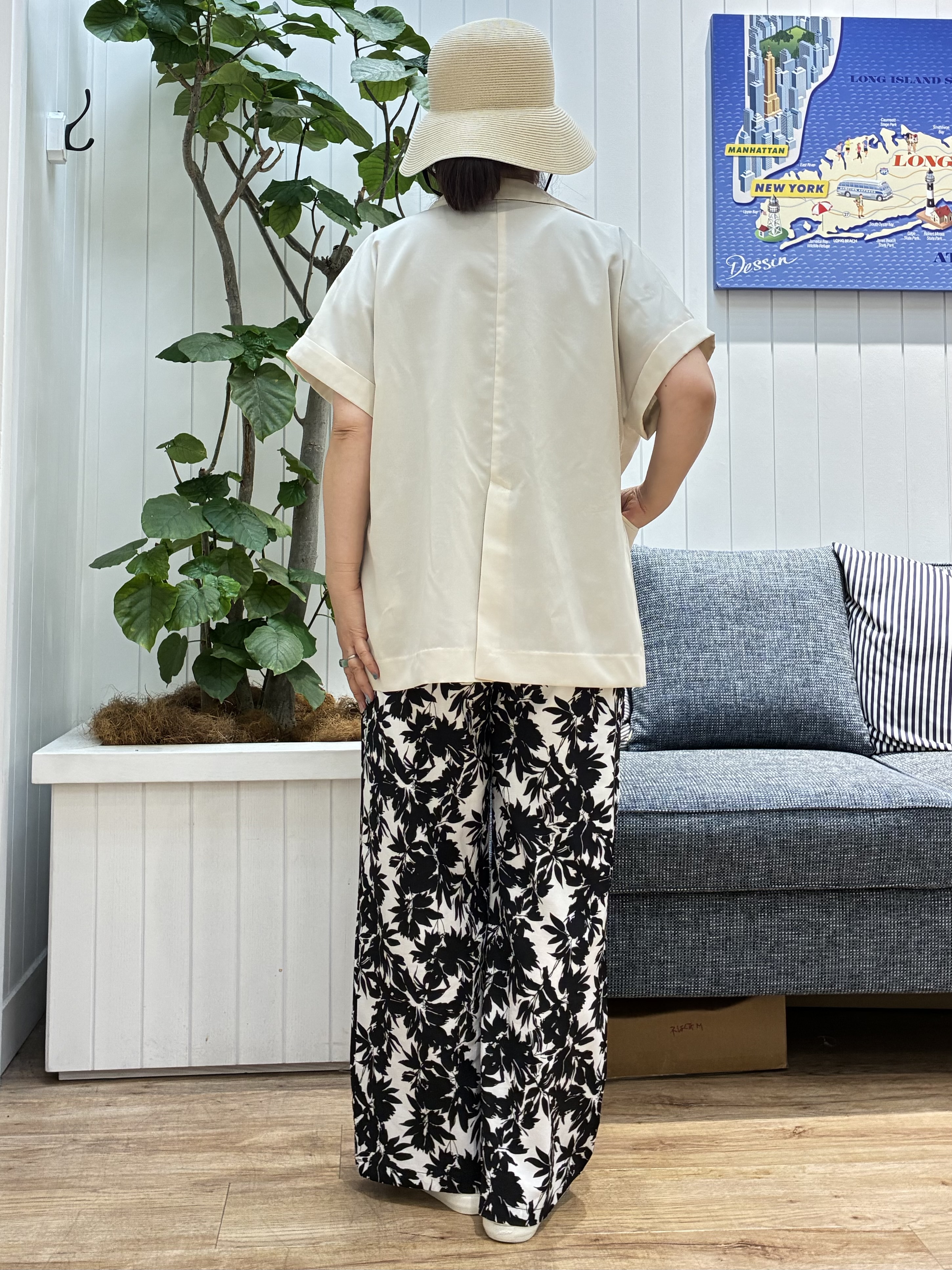 msatoさんの「Dessin｜【UVカット/接触冷感】美光沢カットソー」を使ったコーディネート