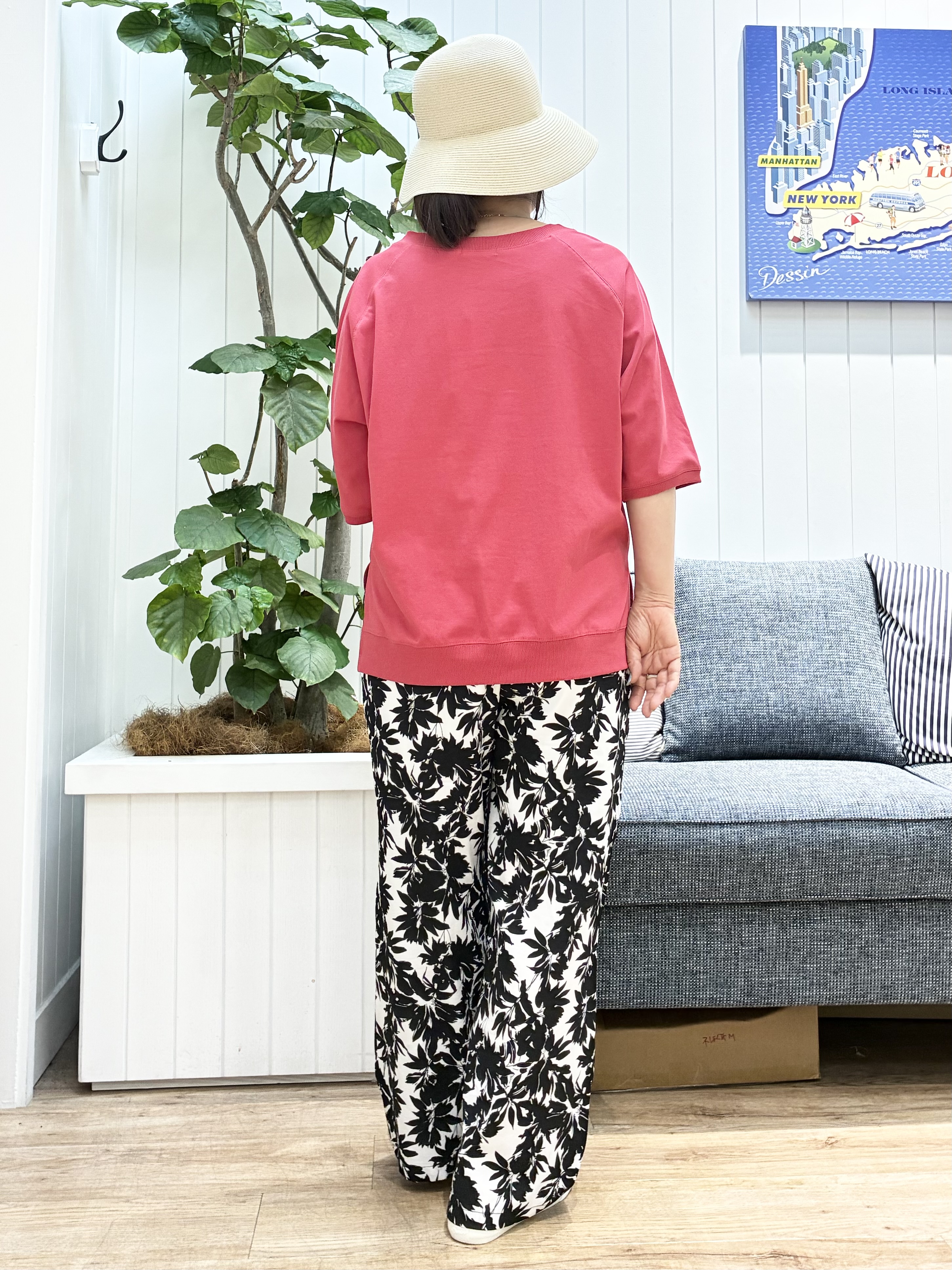 msatoさんの「Dessin｜【UVカット/接触冷感】フォルムカットソー5分袖」を使ったコーディネート