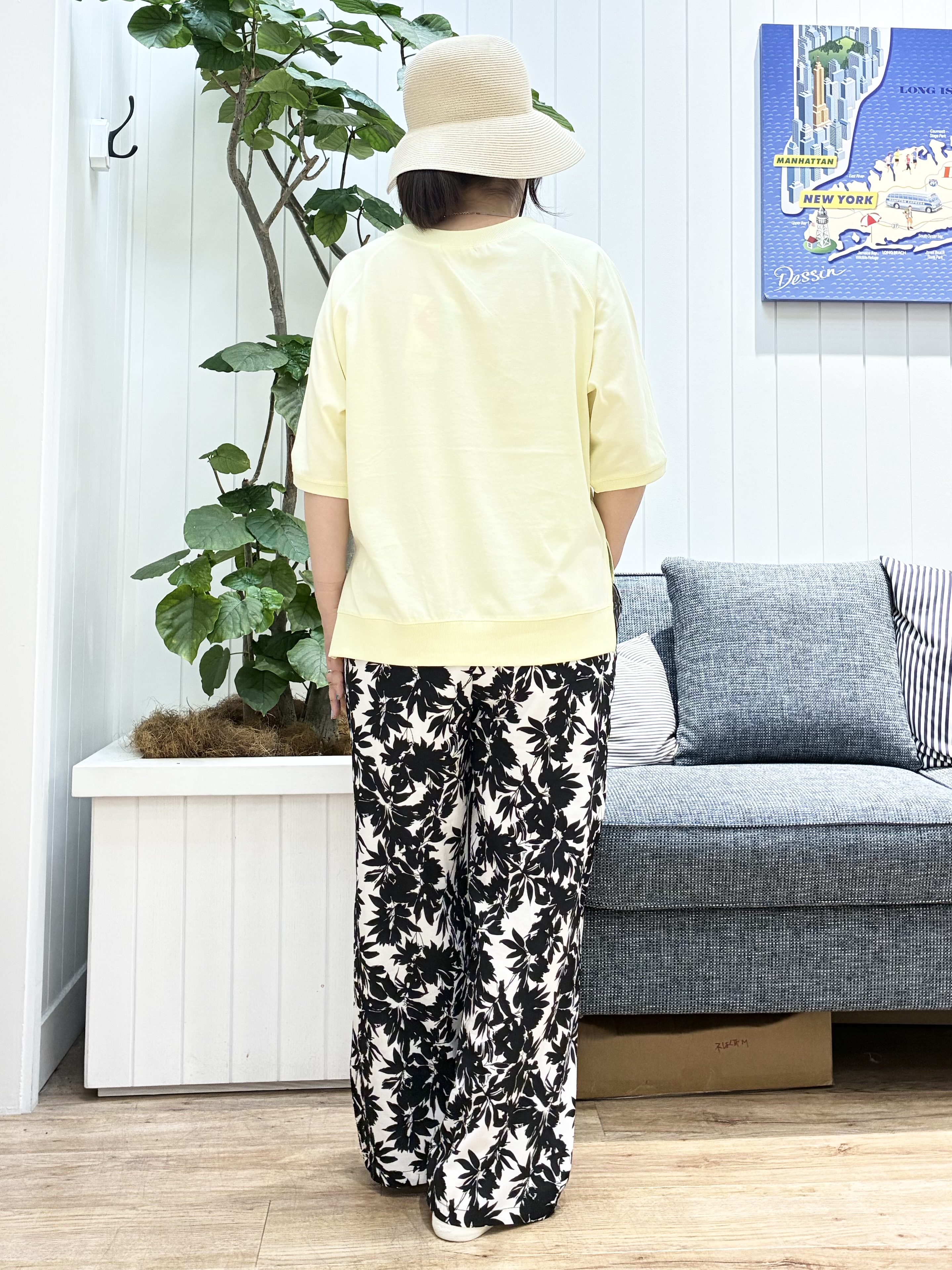 msatoさんの「Dessin｜【UVカット/接触冷感】フォルムカットソー5分袖」を使ったコーディネート