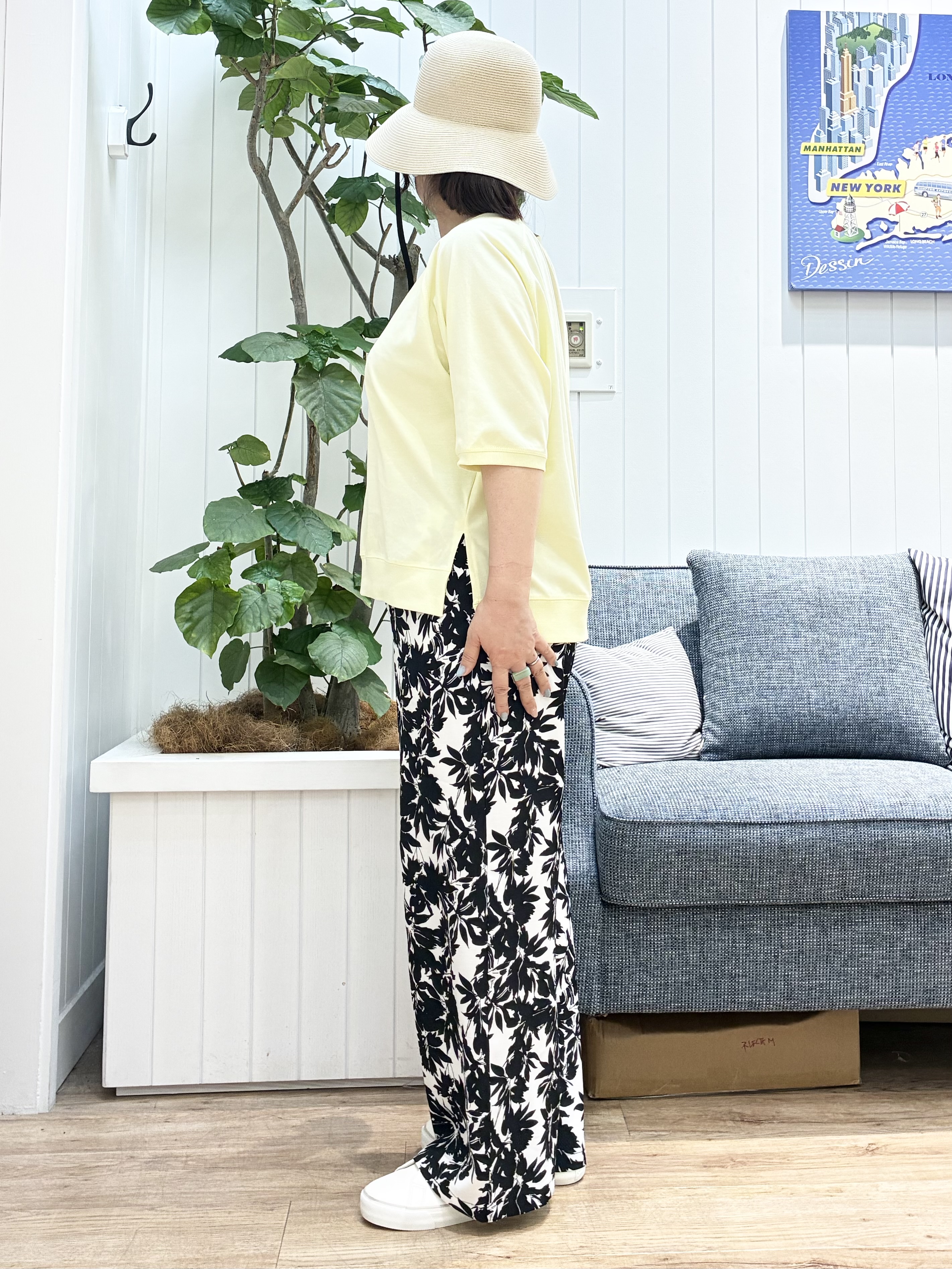 msatoさんの「Dessin｜【UVカット/接触冷感】フォルムカットソー5分袖」を使ったコーディネート