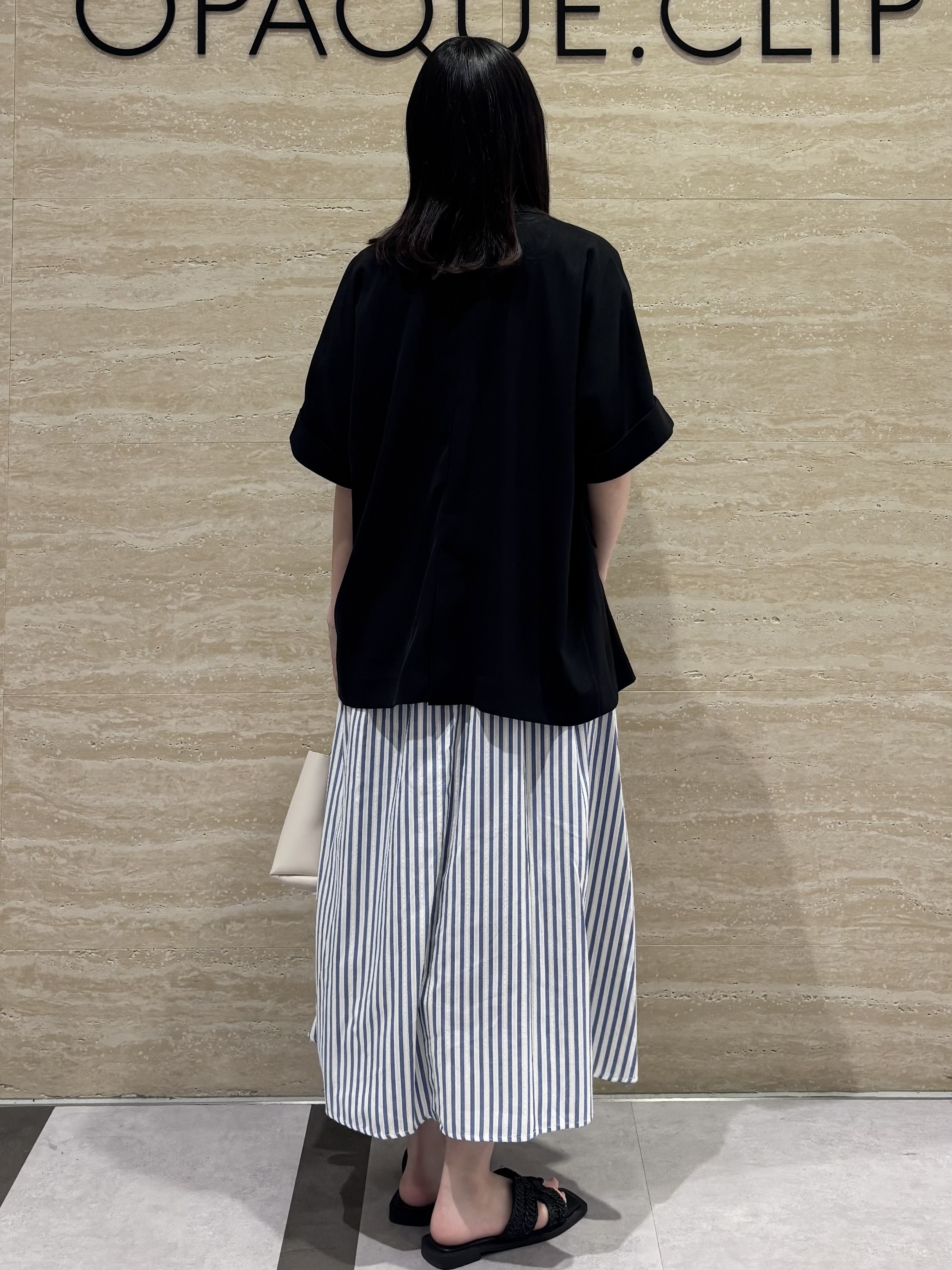 Ririkaさんの「OPAQUE.CLIP｜【接触冷感／吸水速乾／防シワ】リネンライクテーラードジャケット《洗濯機OK》」を使ったコーディネート