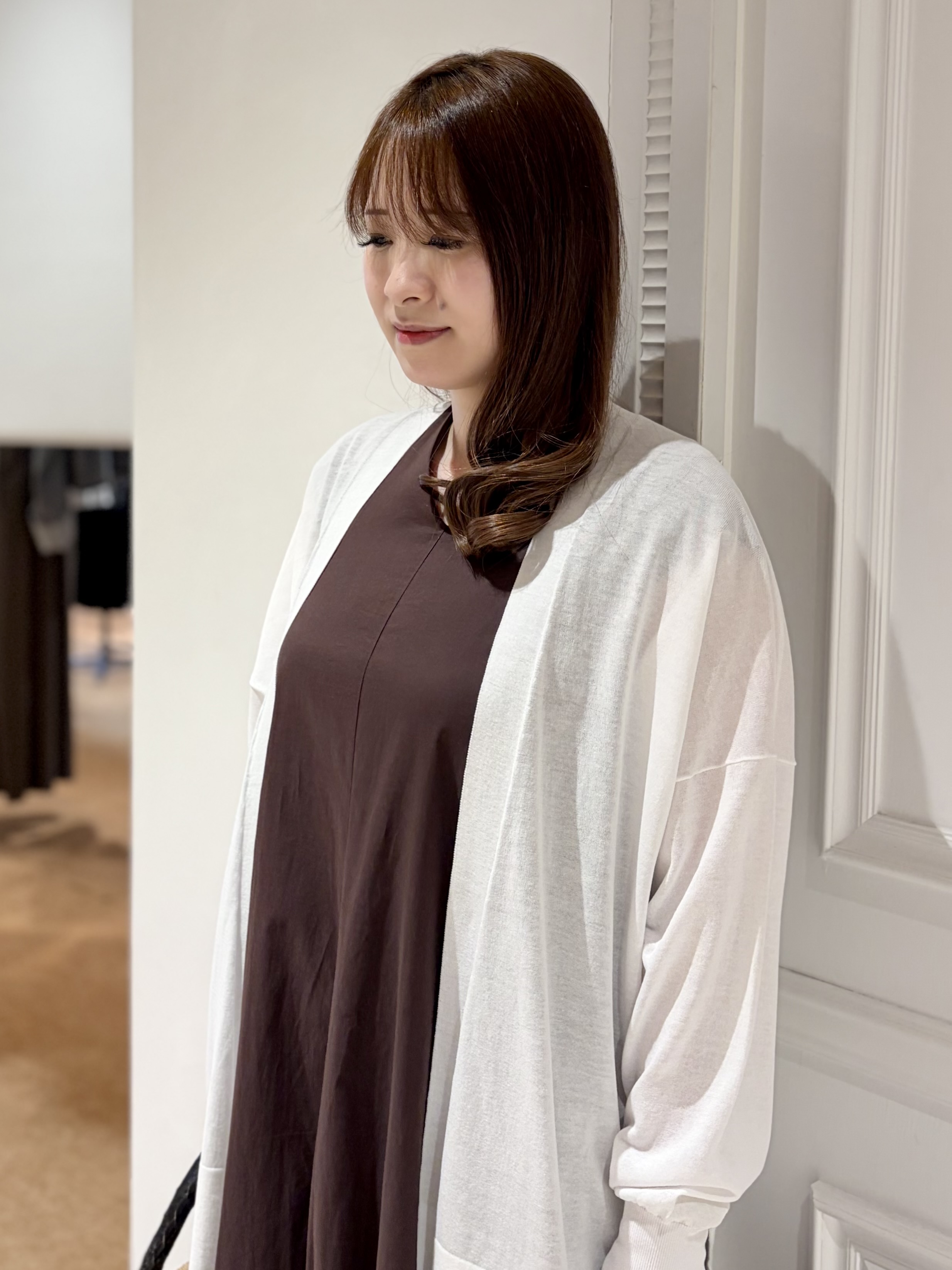 minowaさんの「DRESSTERIOR｜◆【接触冷感/UVカット】ウォッシャブル スピンコットン カーディガン」を使ったコーディネート
