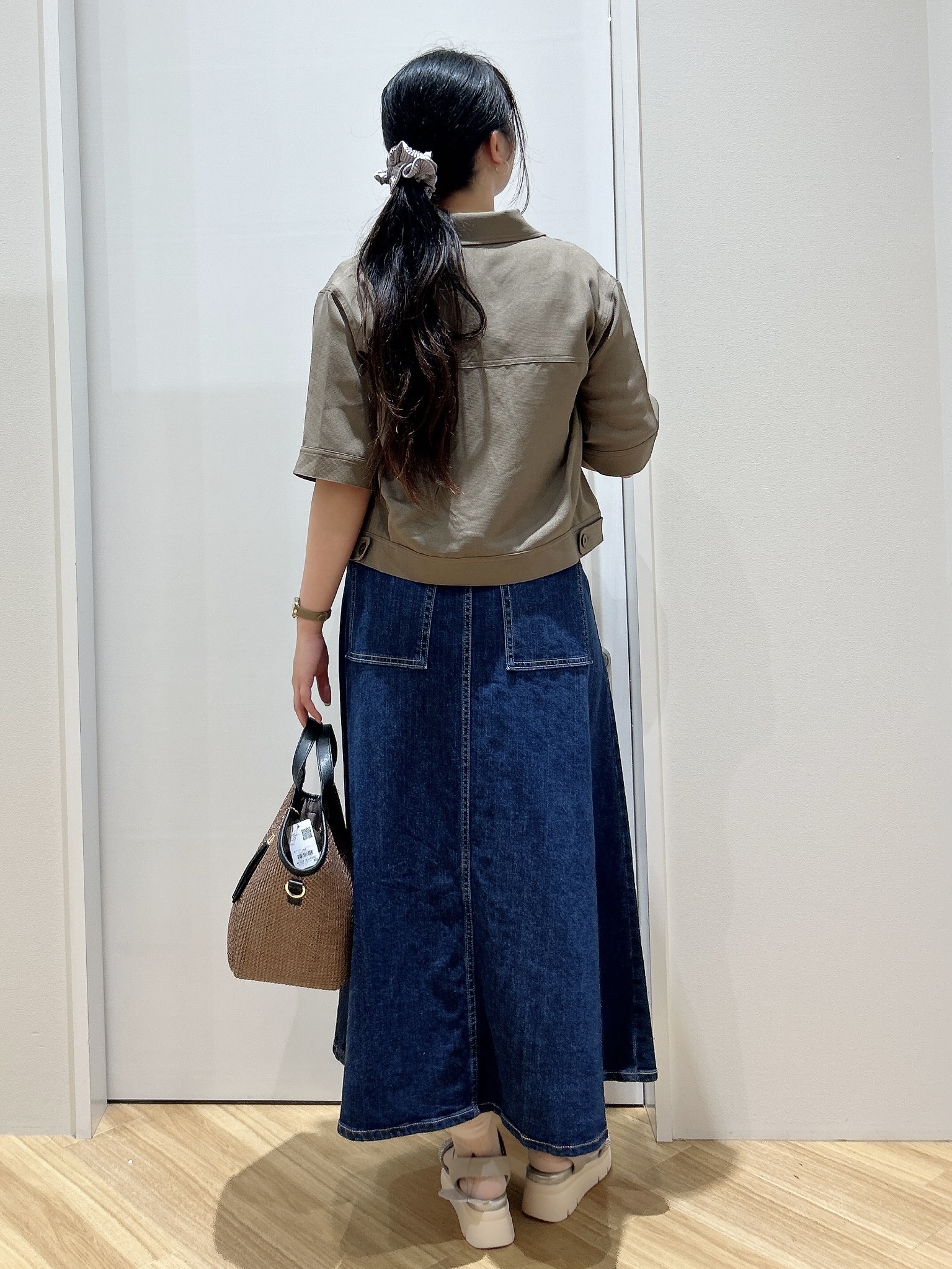 みいさんの「grove｜【吸水速乾・通気性・洗える】衿付きハーフジャケット」を使ったコーディネート