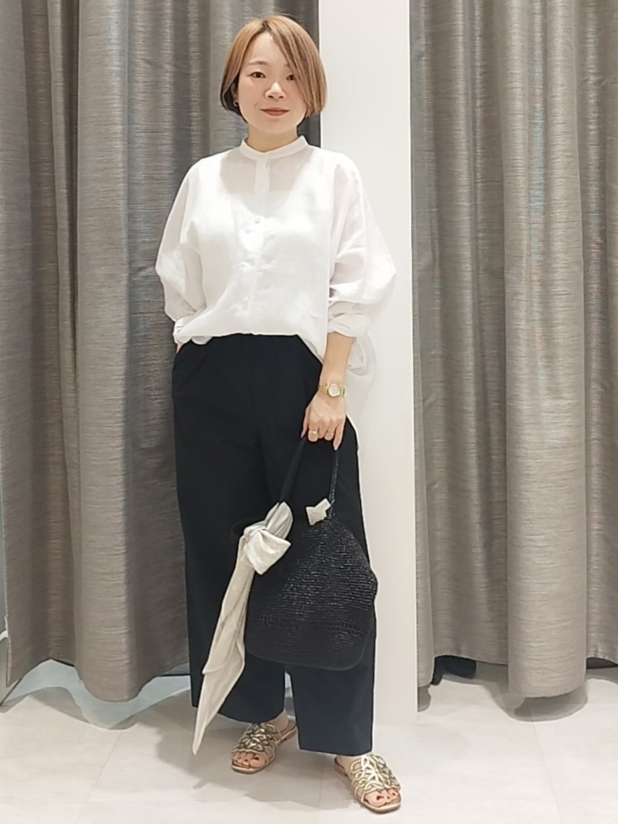 s u g iさんの「UNTITLED｜【麻100】リネンドルマンシャツ」を使ったコーディネート