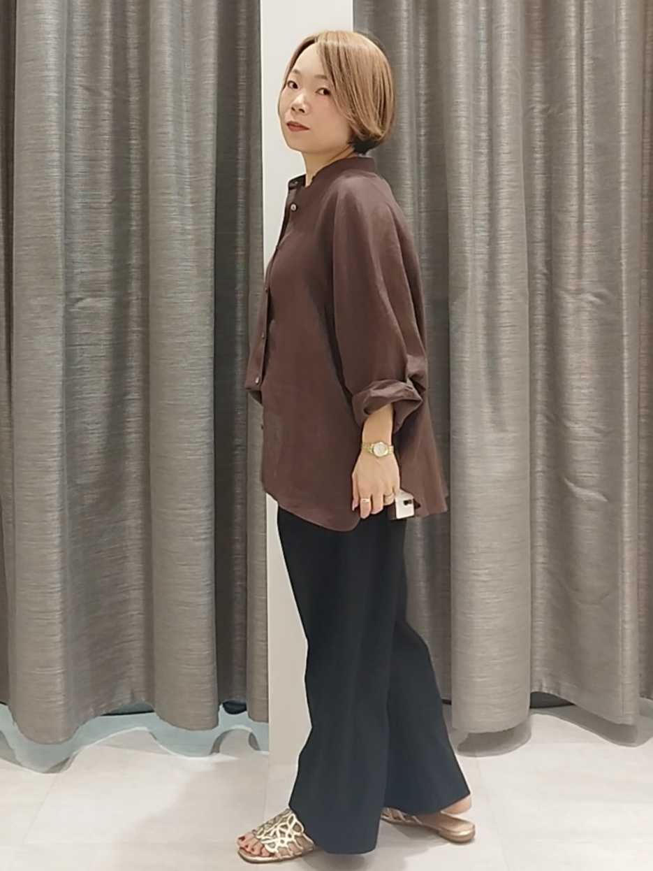 s u g iさんの「UNTITLED｜【麻100】リネンドルマンシャツ」を使ったコーディネート