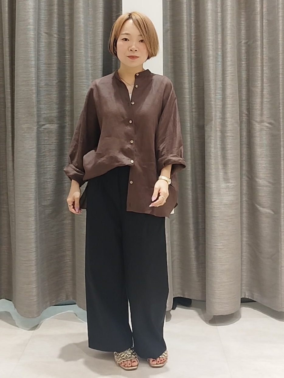 s u g iさんの「UNTITLED｜【麻100】リネンドルマンシャツ」を使ったコーディネート