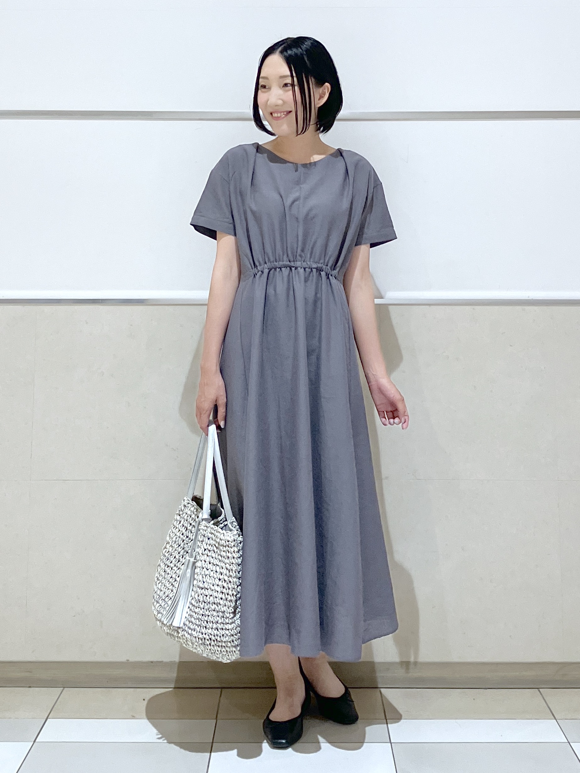 eriko さんの「Dessin｜レザー調スクエアトゥ  フラットパンプス」を使ったコーディネート