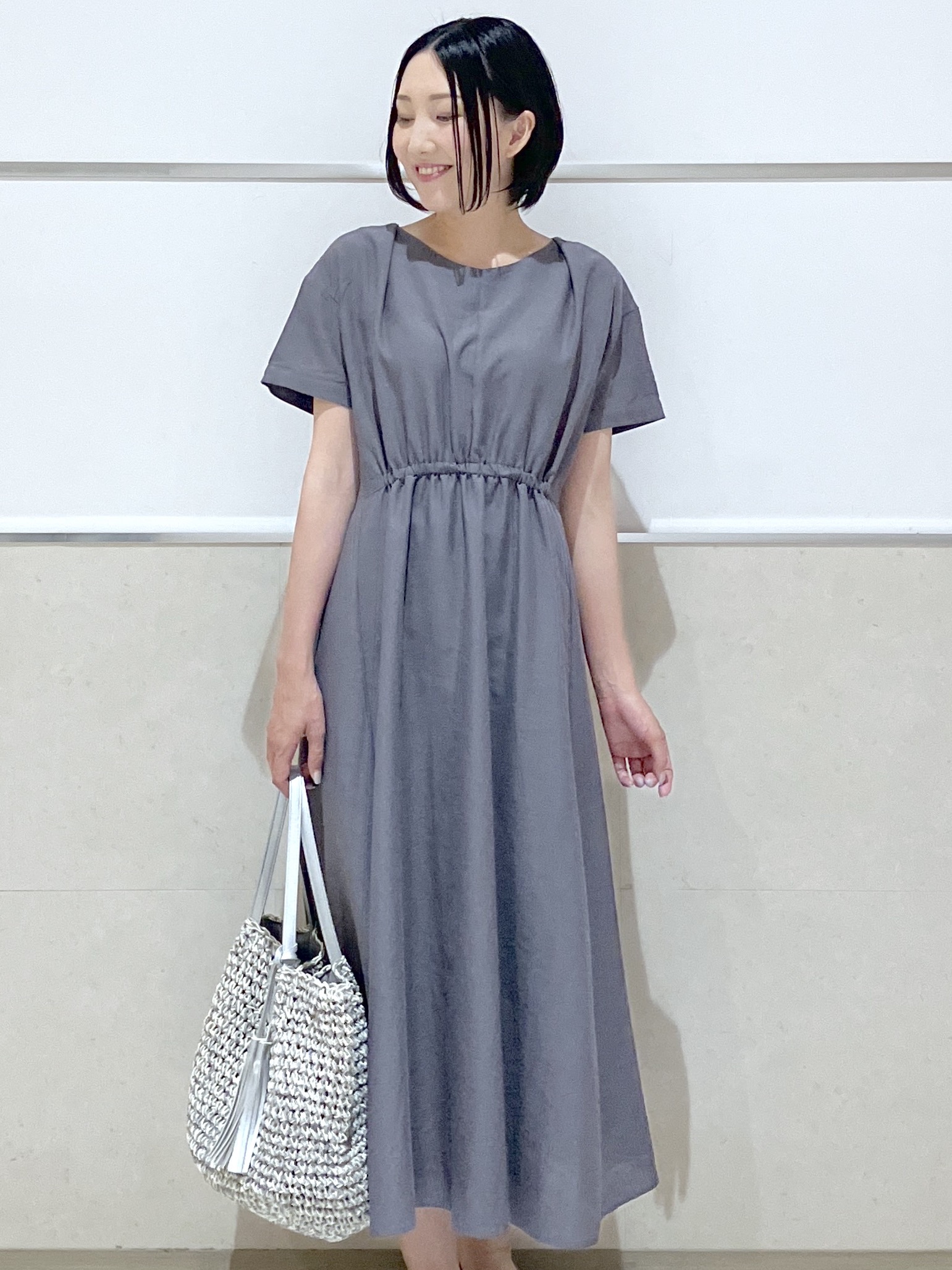 eriko さんの「Dessin｜レザー調スクエアトゥ  フラットパンプス」を使ったコーディネート