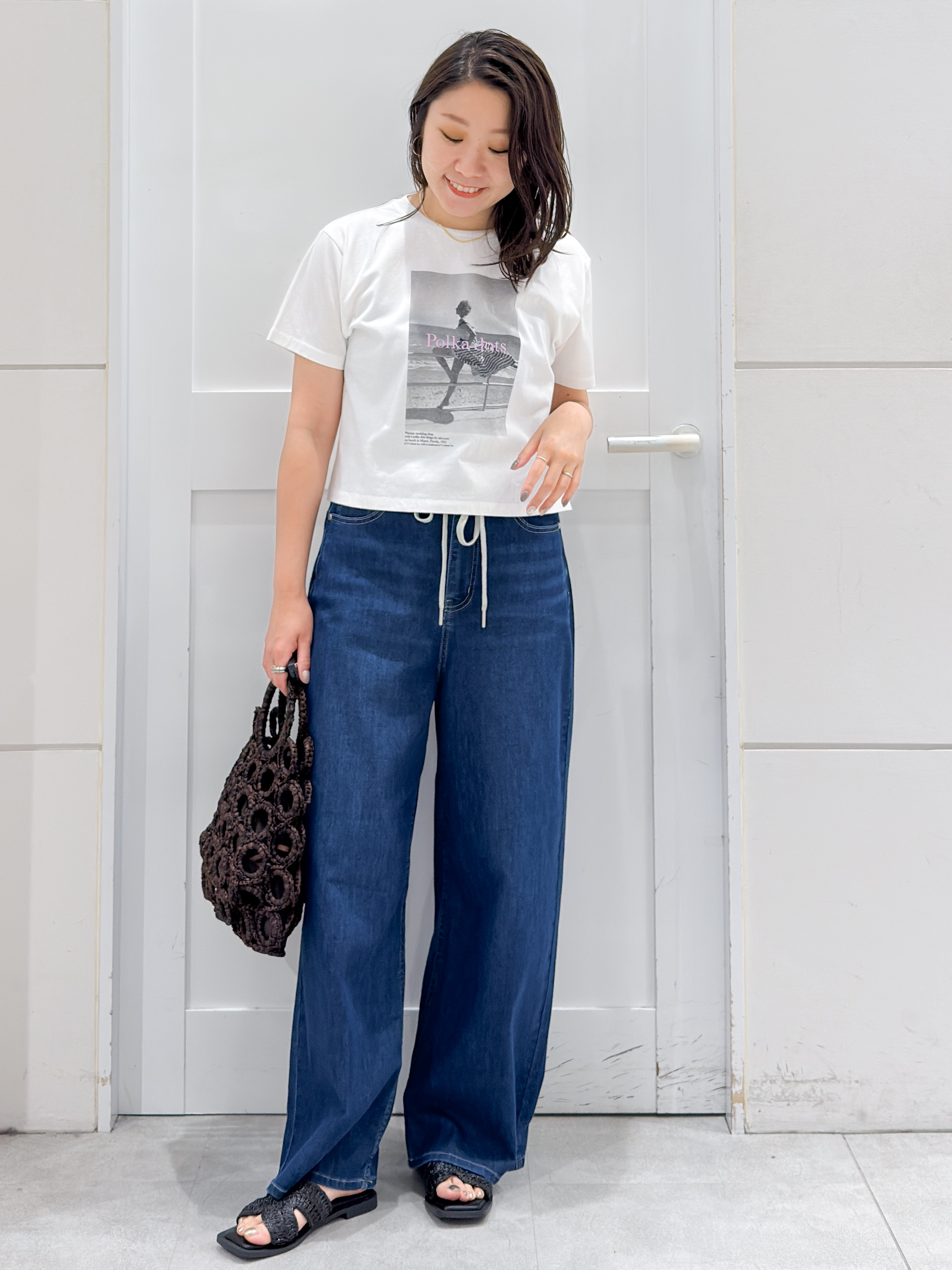 yuka.aさんの「OPAQUE.CLIP｜【LIFE PICTURE COLLECTION】アソートフォトTシャツ」を使ったコーディネート