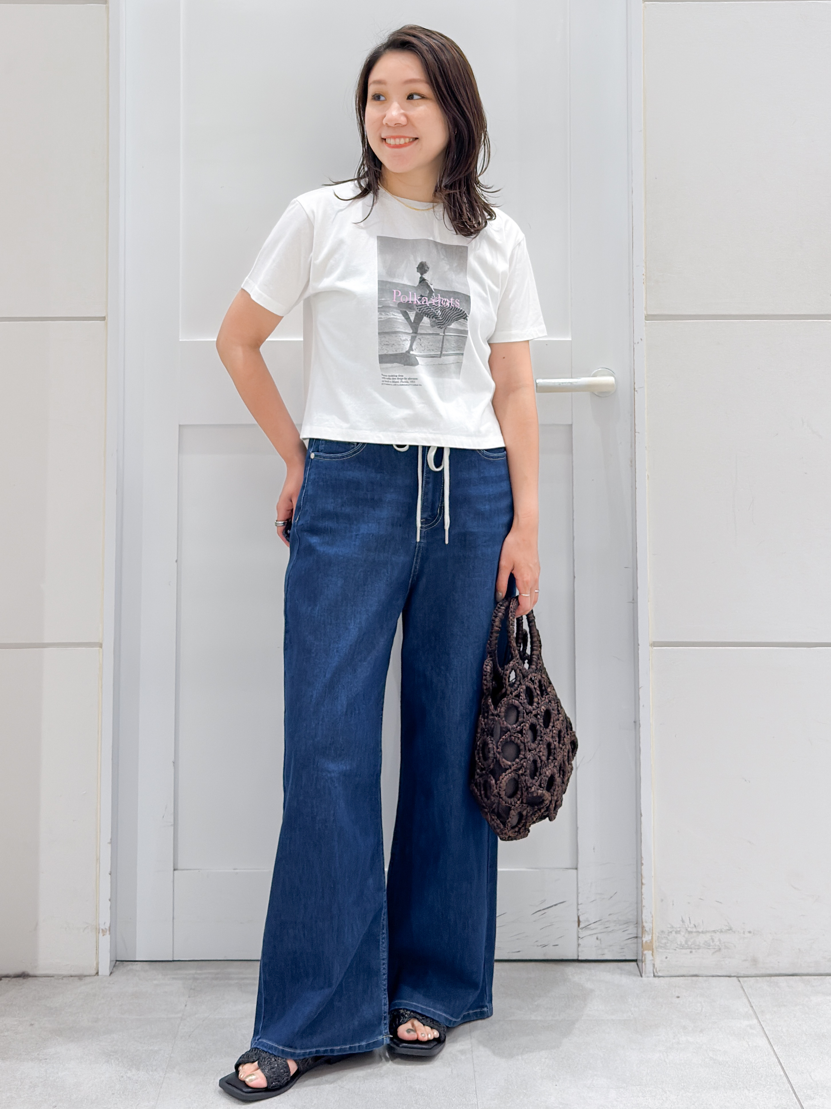 yuka.aさんの「OPAQUE.CLIP｜【LIFE PICTURE COLLECTION】アソートフォトTシャツ」を使ったコーディネート