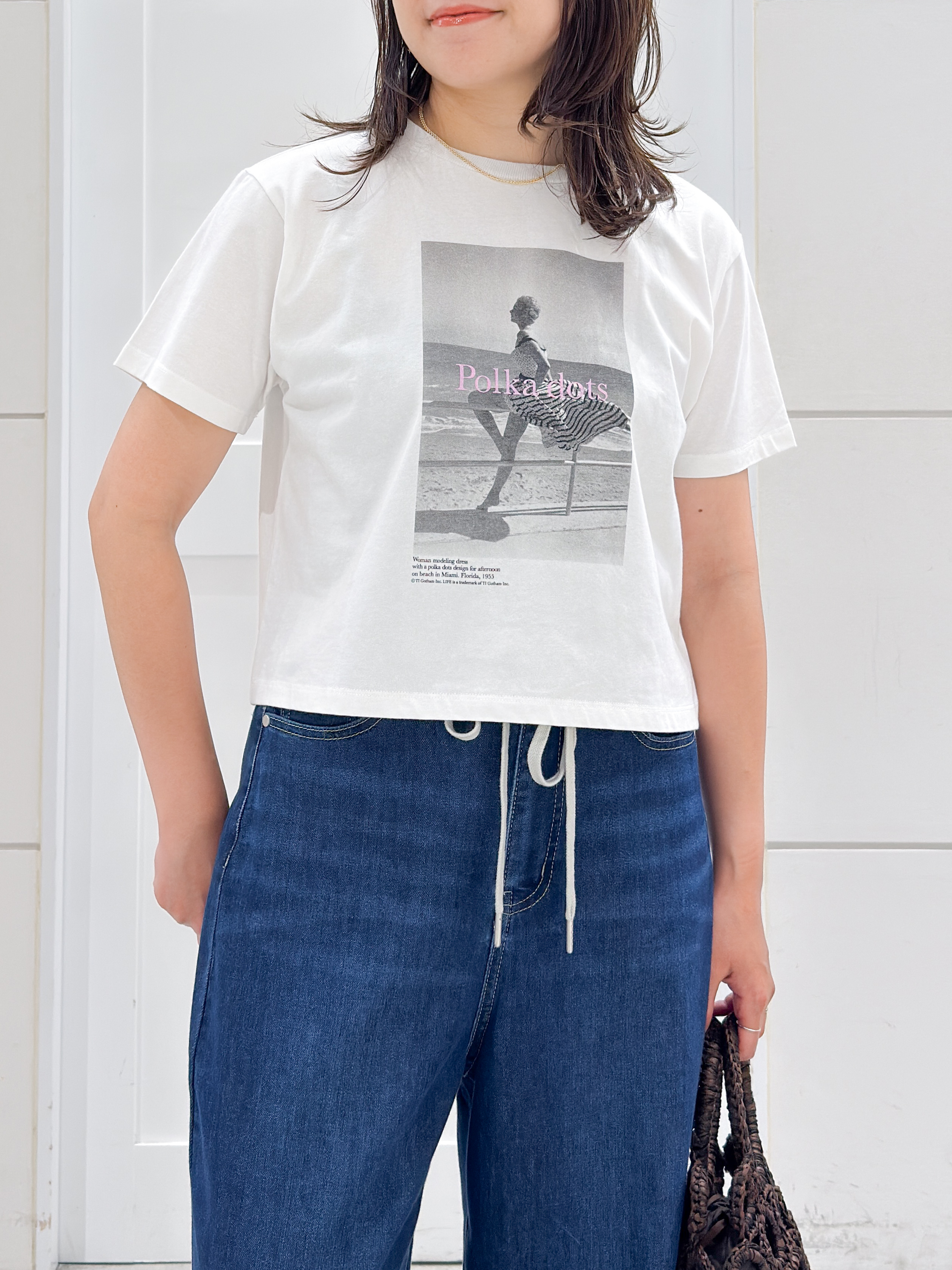 yuka.aさんの「OPAQUE.CLIP｜【LIFE PICTURE COLLECTION】アソートフォトTシャツ」を使ったコーディネート