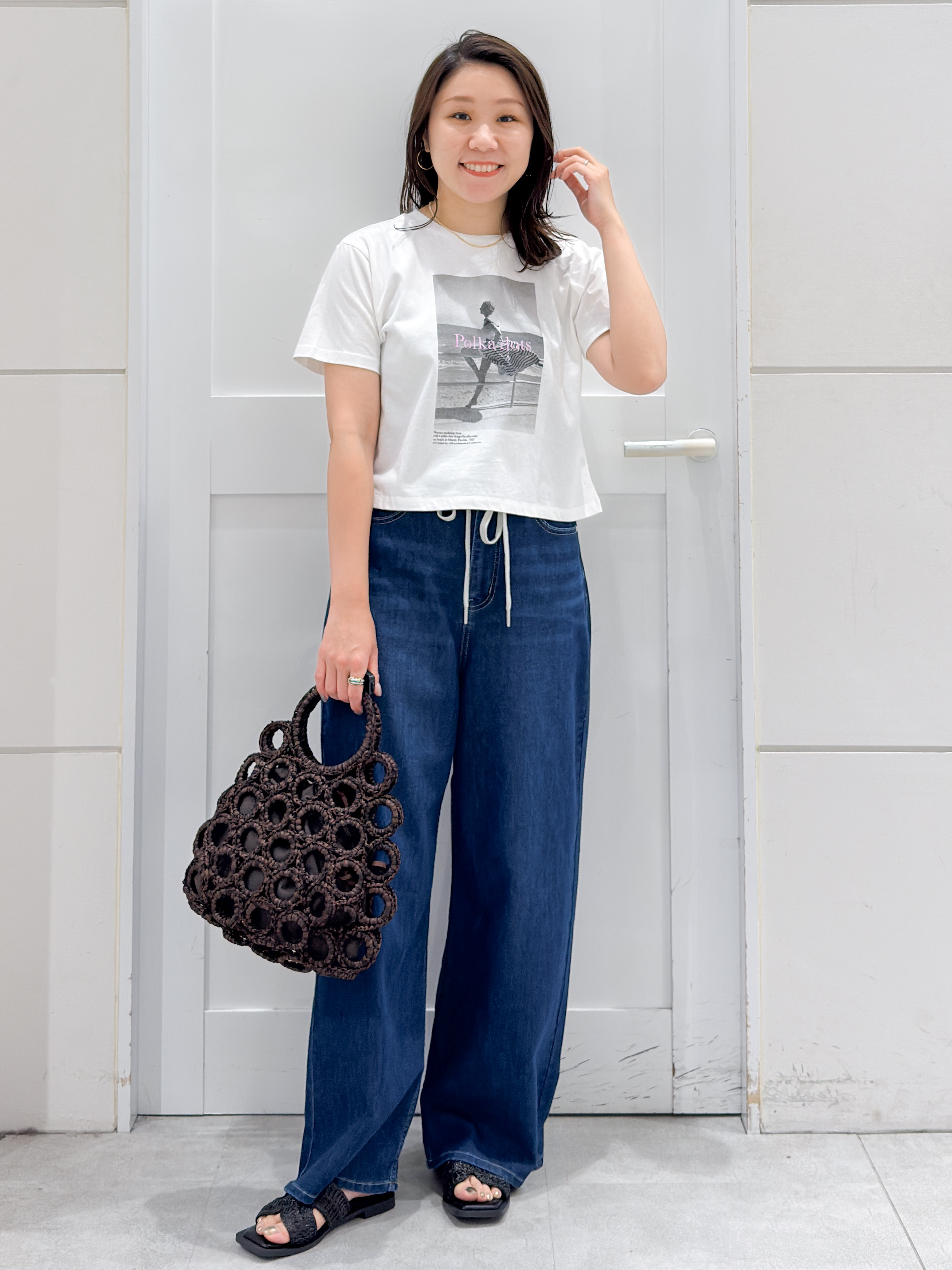 yuka.aさんの「OPAQUE.CLIP｜【LIFE PICTURE COLLECTION】アソートフォトTシャツ」を使ったコーディネート