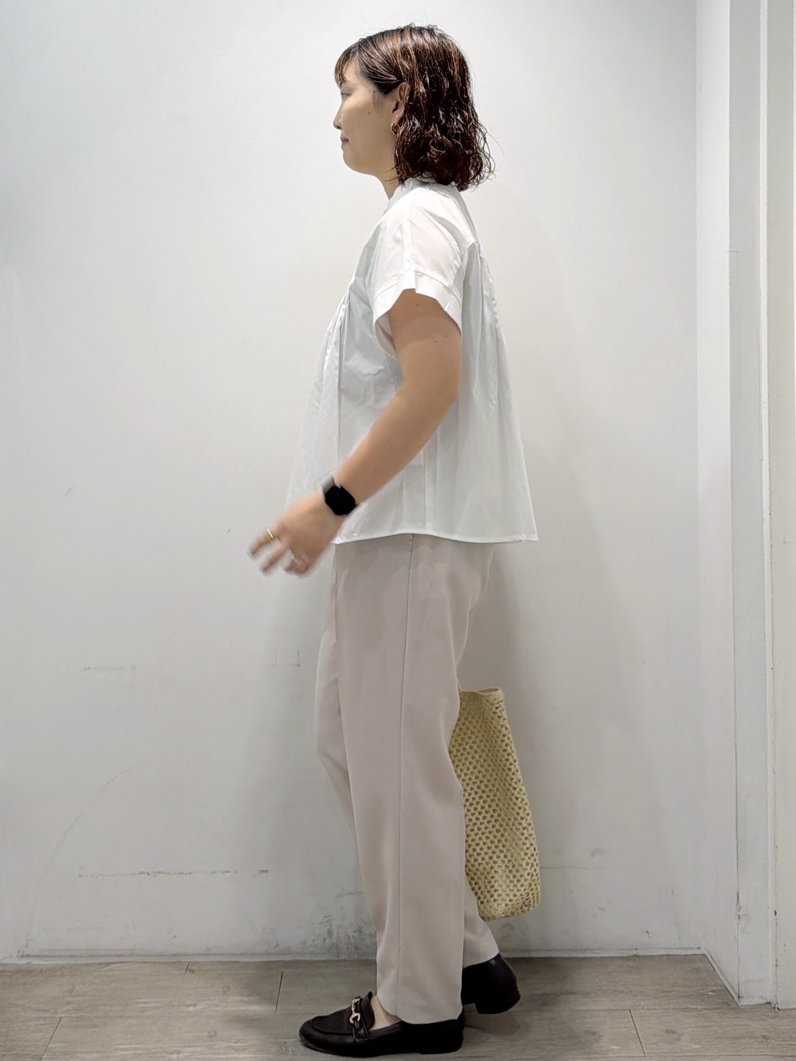 sumicaさんの「OPAQUE.CLIP｜ピンタックブラウス【洗濯機OK／イージーアイロン】」を使ったコーディネート