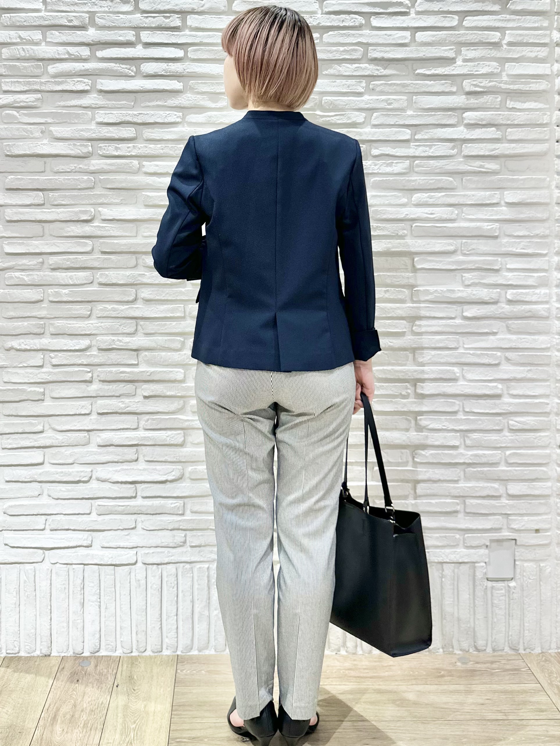 Hana...eさんの「index｜【接触冷感／吸水速乾】ノーカラージャケット／セットアップ対応可《洗える／防シワ／ストレッチ》」を使ったコーディネート