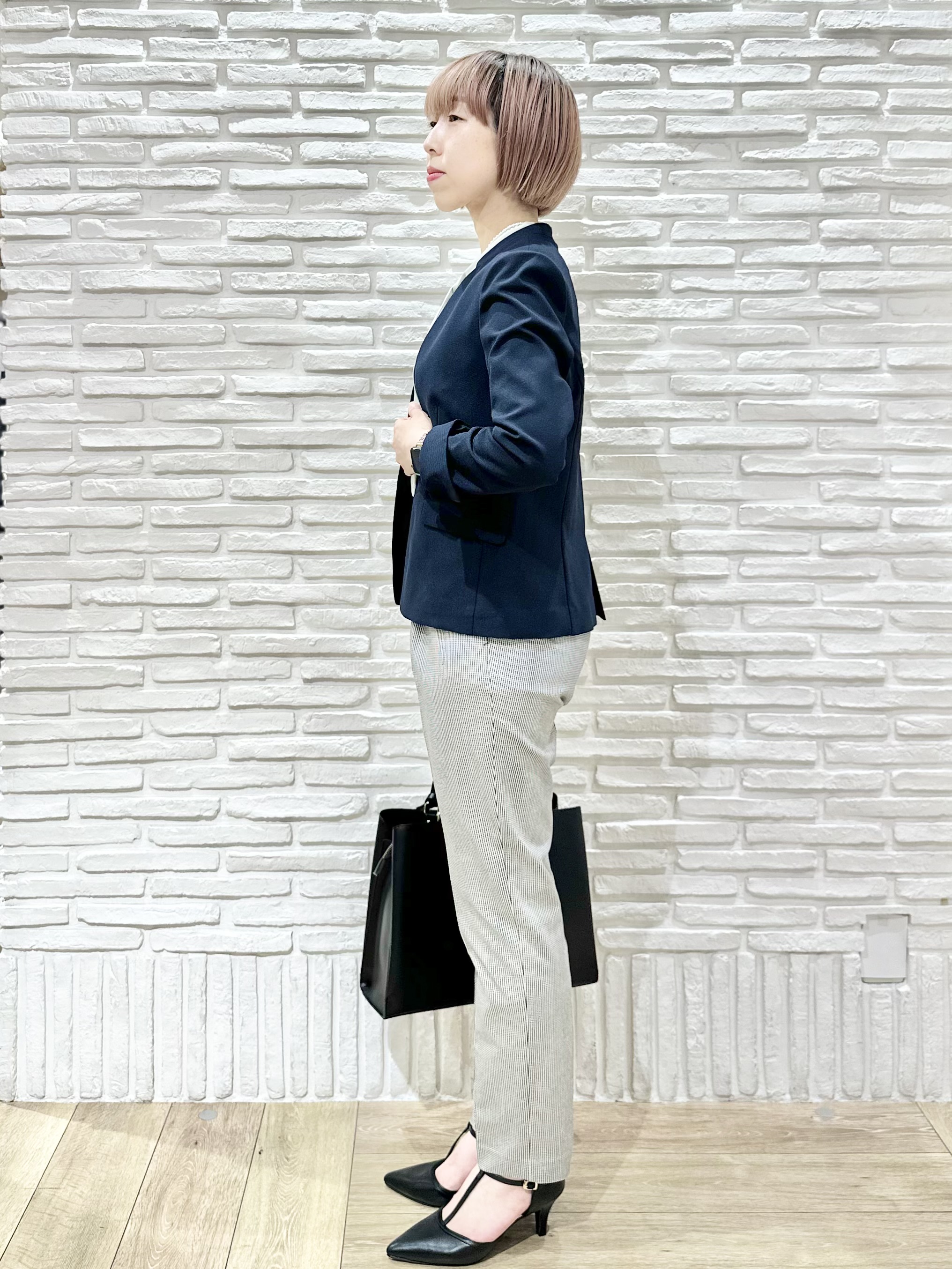 Hana...eさんの「index｜【接触冷感／吸水速乾】ノーカラージャケット／セットアップ対応可《洗える／防シワ／ストレッチ》」を使ったコーディネート