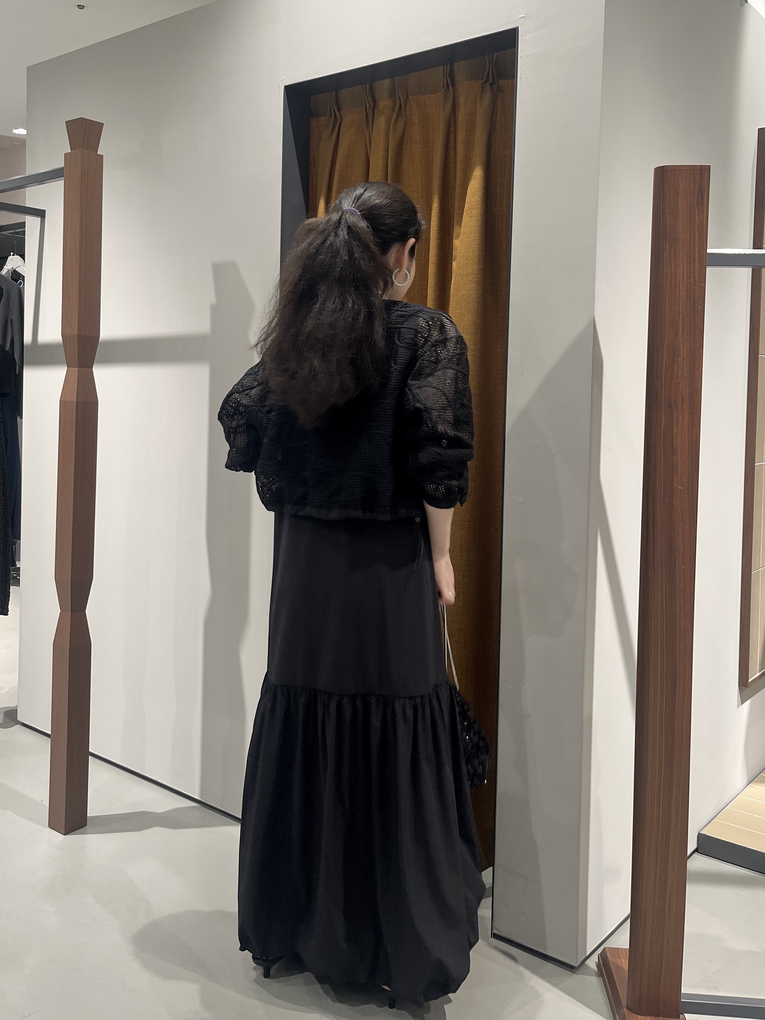 Uminoさんの「INDIVI｜アートメッシュブルゾン」を使ったコーディネート