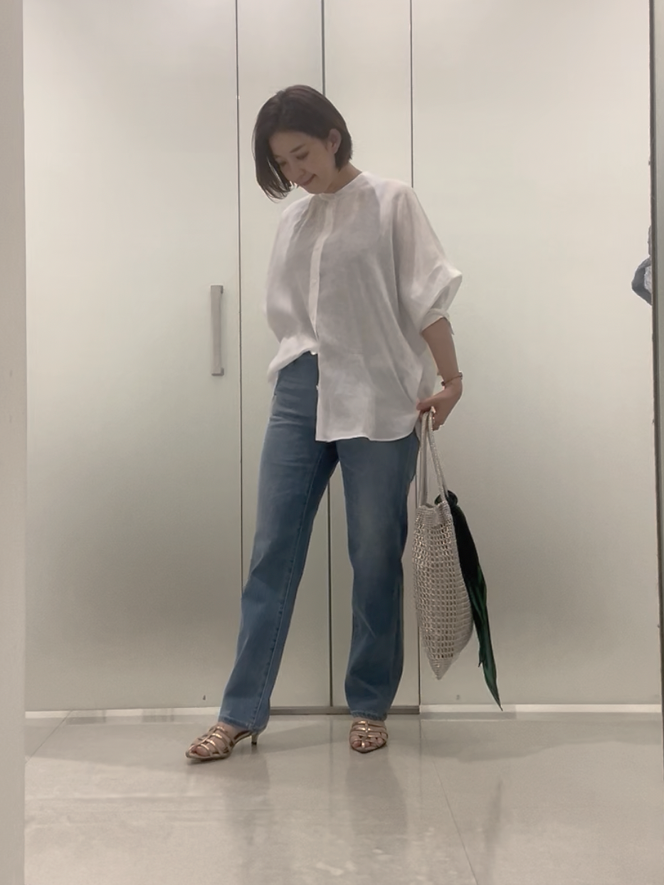 まどかさんの「UNTITLED｜【麻100】リネンドルマンシャツ」を使ったコーディネート