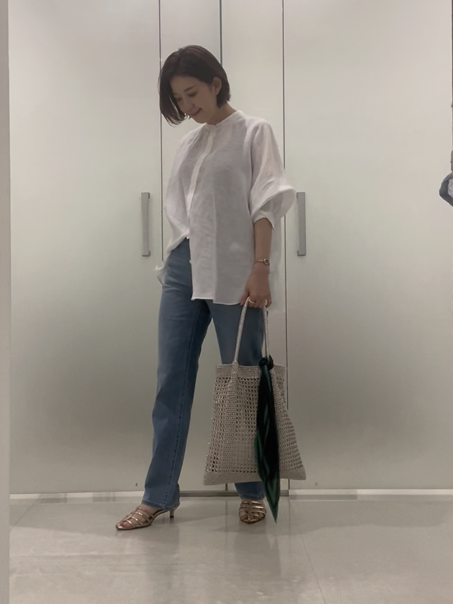まどかさんの「UNTITLED｜【麻100】リネンドルマンシャツ」を使ったコーディネート