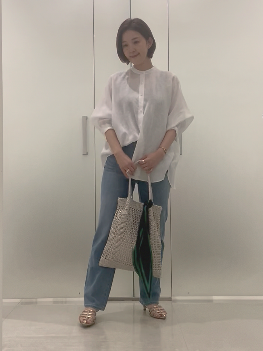 まどかさんの「UNTITLED｜【麻100】リネンドルマンシャツ」を使ったコーディネート