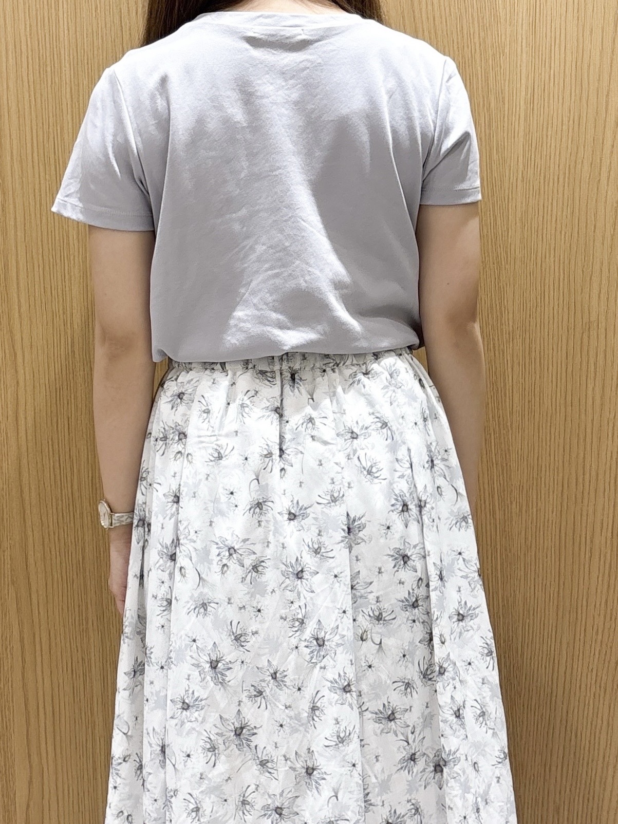 ゆいさんの「index｜【UVケア／接触冷感】フロントロゴ刺繍Tシャツ《洗濯機OK／S-3L／7col》」を使ったコーディネート