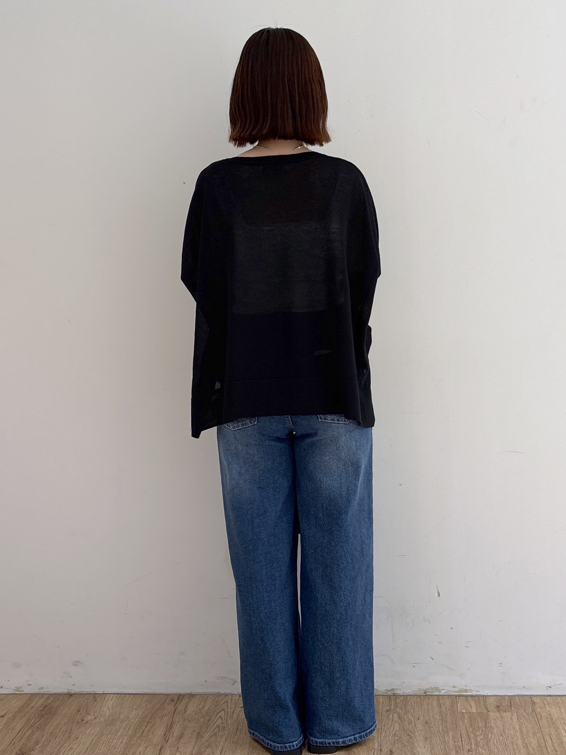 mireiさんの「OPAQUE.CLIP｜ドライタッチドルマンニット【洗濯機OK】」を使ったコーディネート