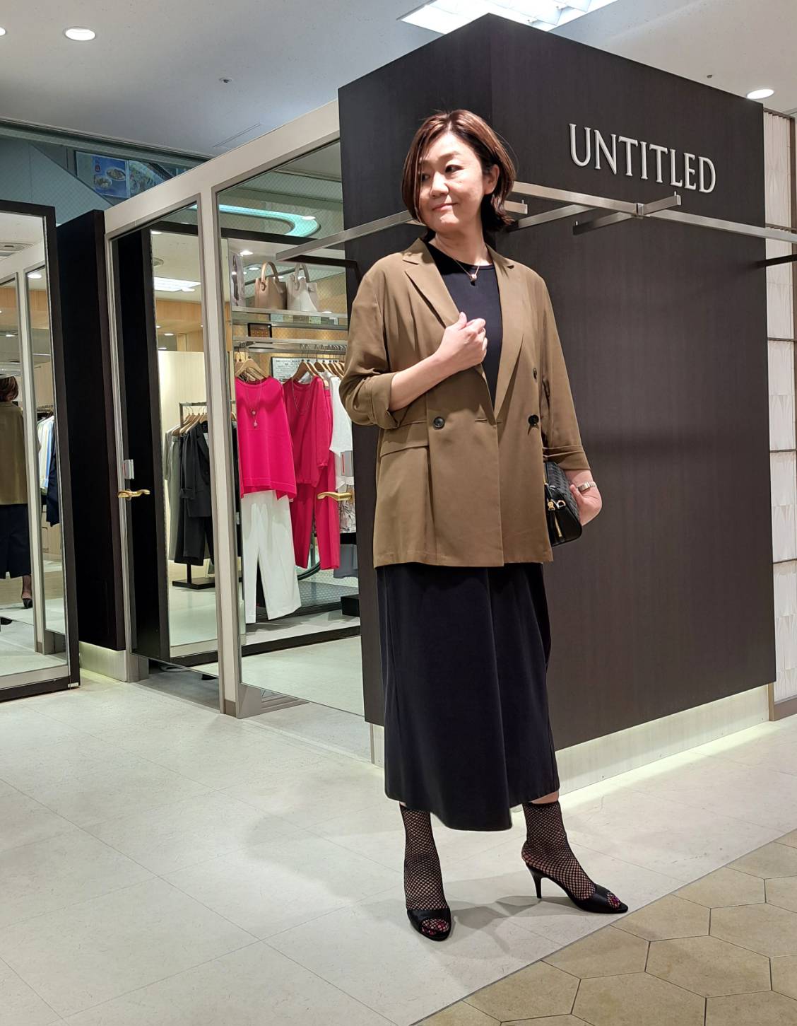 姉さんさんの「UNTITLED｜◆【セットアップ可/接触冷感/通気性】ドライシアーダブルジャケット」を使ったコーディネート