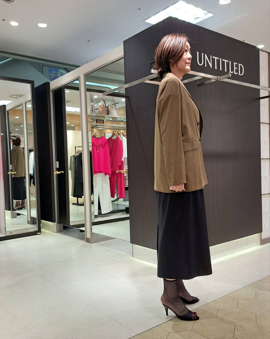 姉さんさんの「UNTITLED｜◆【セットアップ可/接触冷感/通気性】ドライシアーダブルジャケット」を使ったコーディネート
