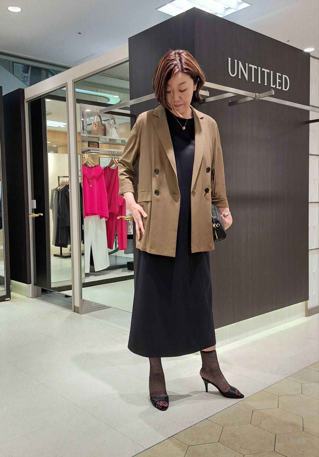 姉さんさんの「UNTITLED｜◆【セットアップ可/接触冷感/通気性】ドライシアーダブルジャケット」を使ったコーディネート